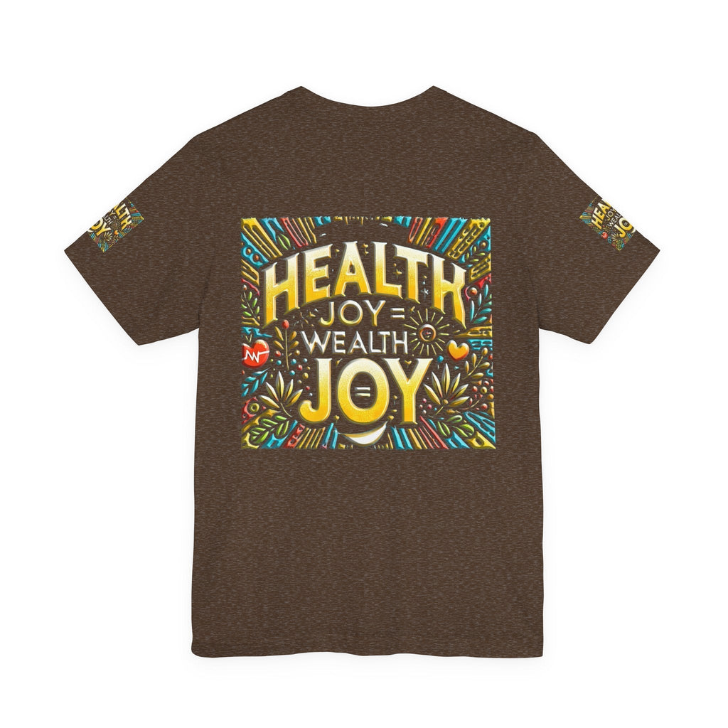 Unisex Jersey Short Sleeve T-shirt – Health Joy - Wealth Joy | Comfy Fit