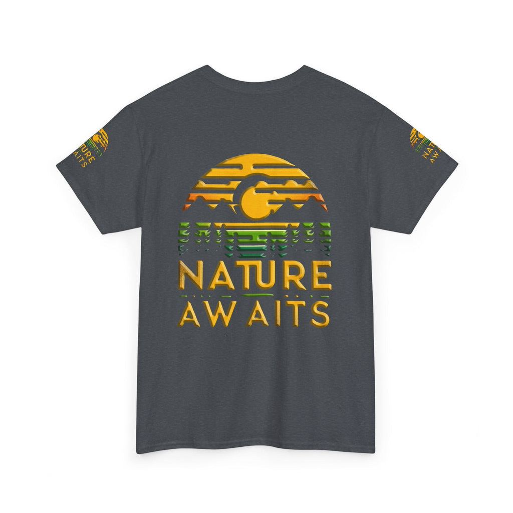 Unisex Heavy Cotton t-shirt nature Awaits t-shirt for Durability