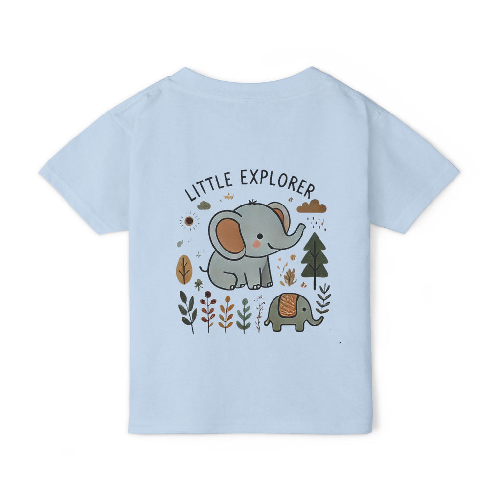 Little Explorer Toddler T-Shirt - Cute Elephant & Turtle Design