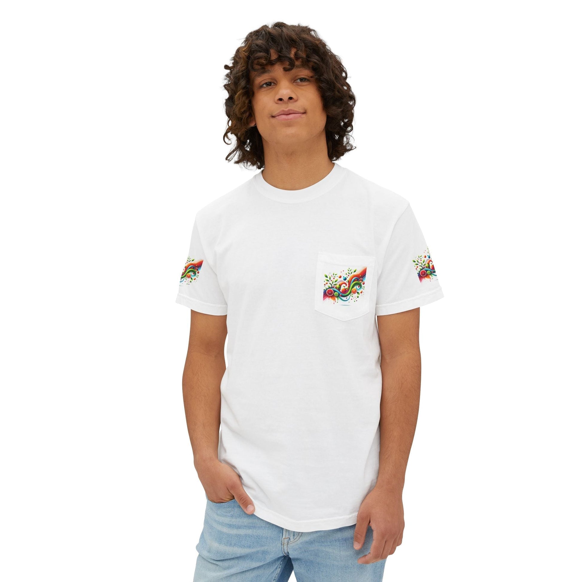 Unisex Garment-Dyed Pocket t-shirt -  Beauty - In Simple Design