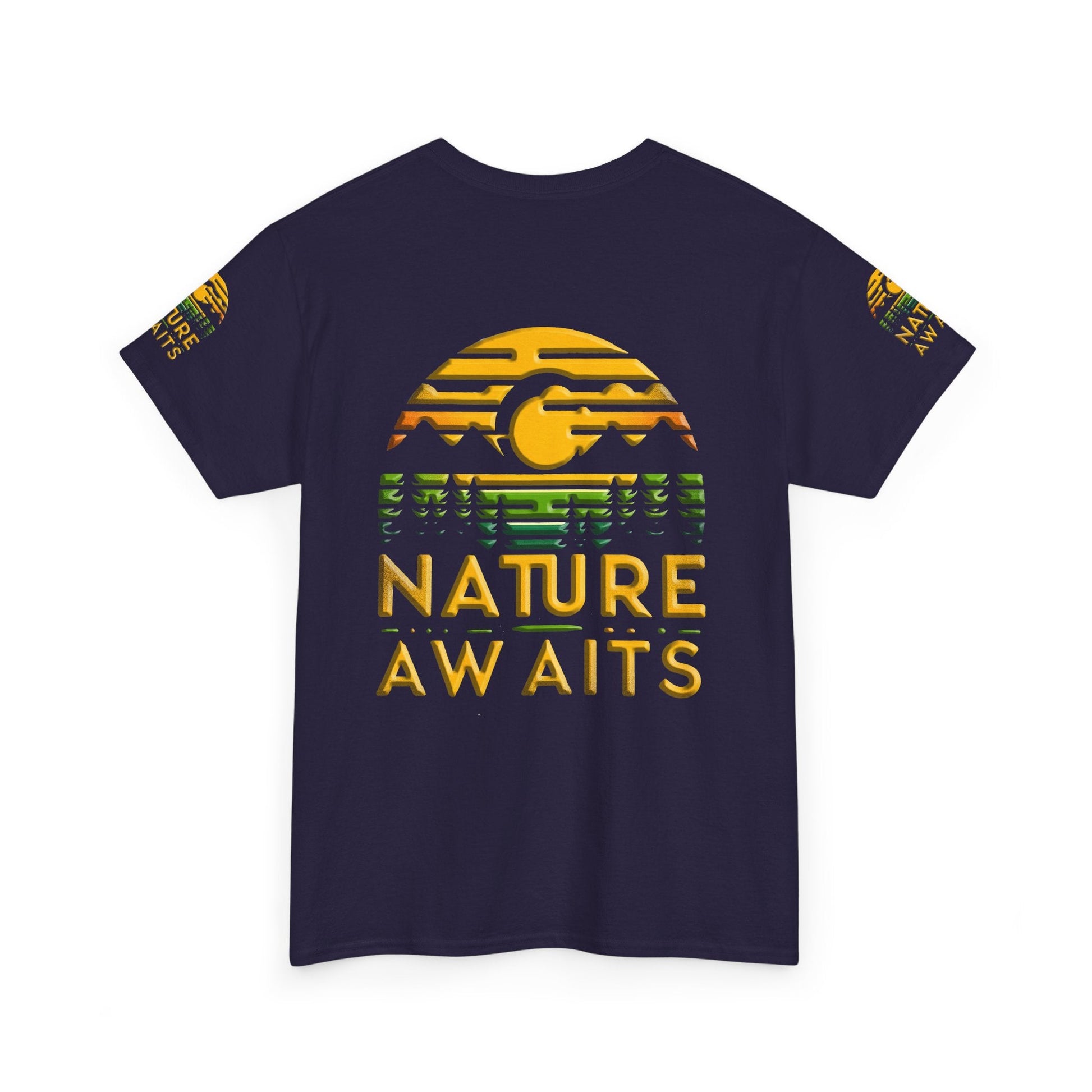 Unisex Heavy Cotton t-shirt Nature Awaits t-shirtt for Comfort