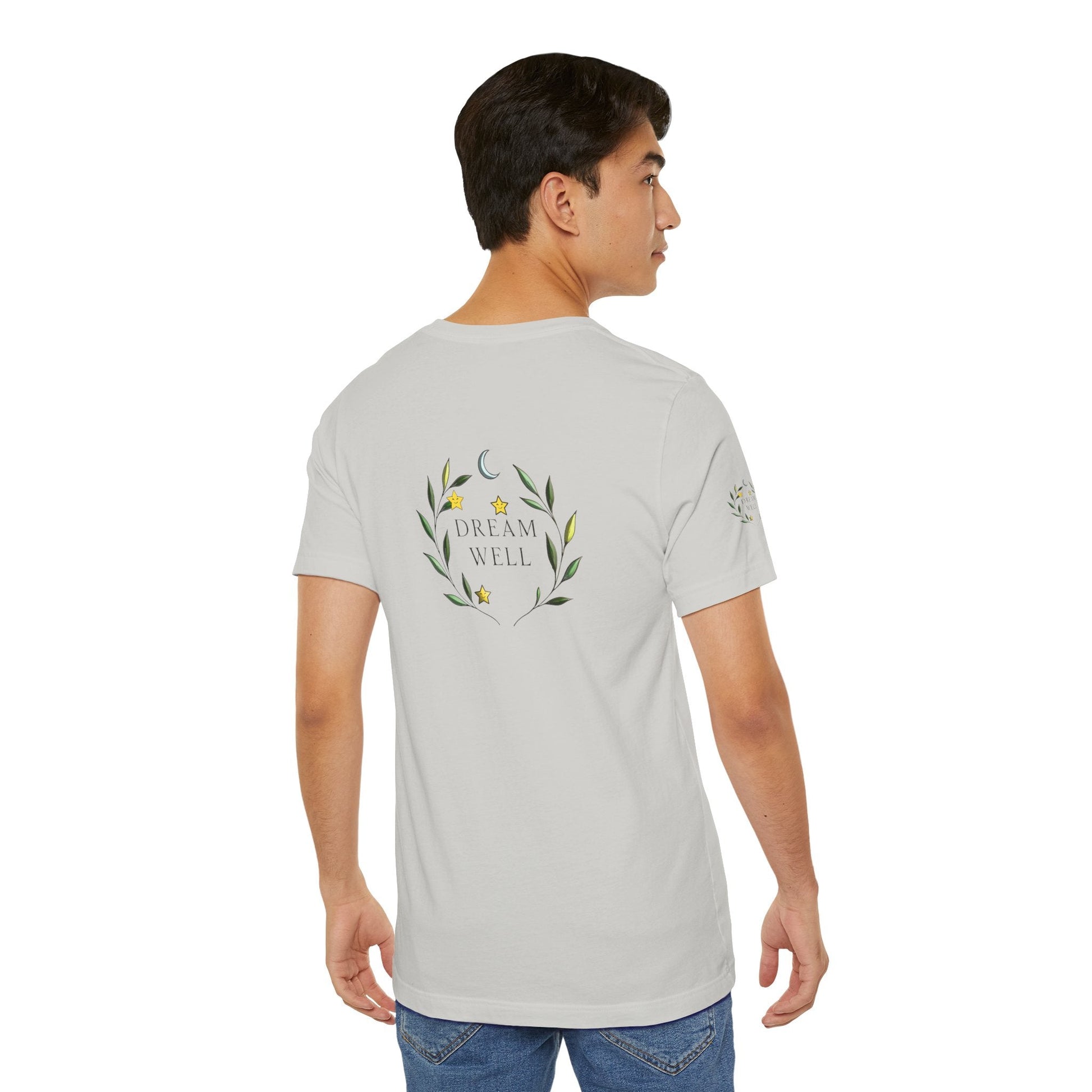 Dream Well Unisex Jersey T-shirt | Relaxed Fit, Care, or Relaxation