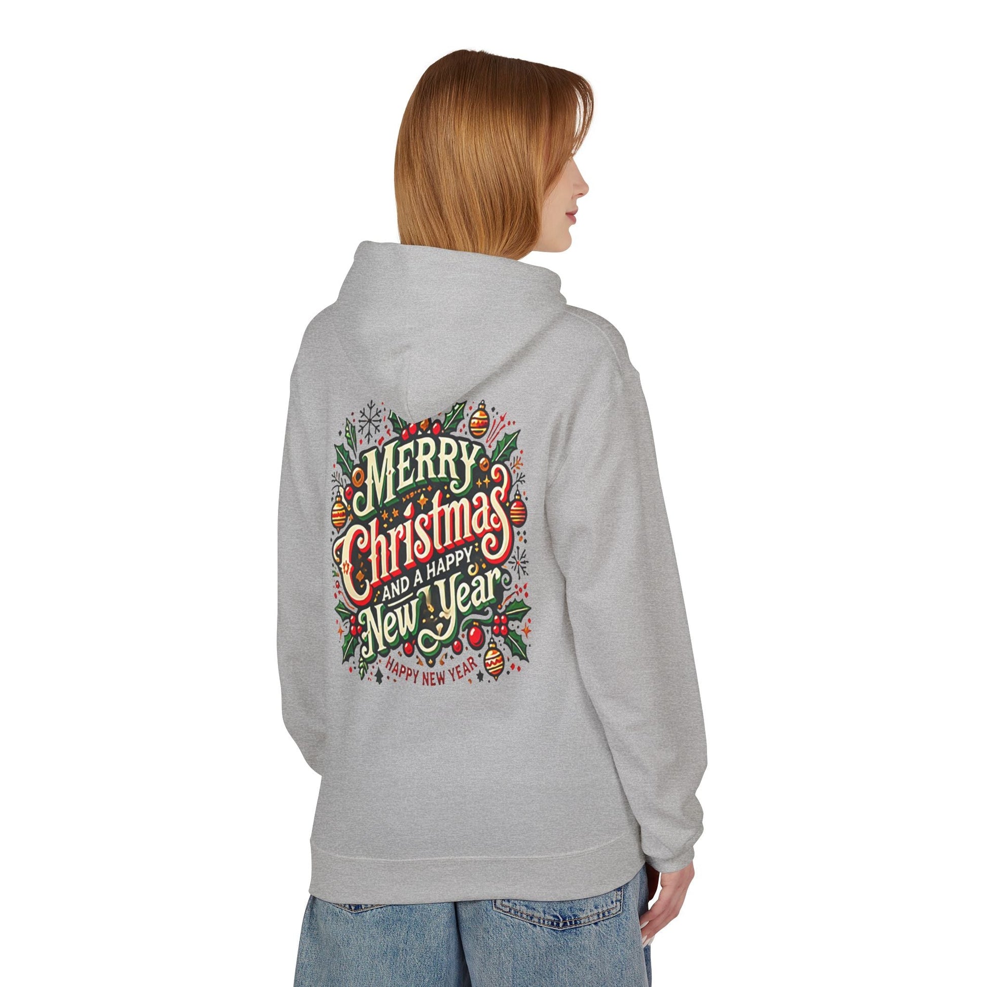 Unisex Midweight Softstyle Fleece Hoodie -  Christmas Holiday Cheer