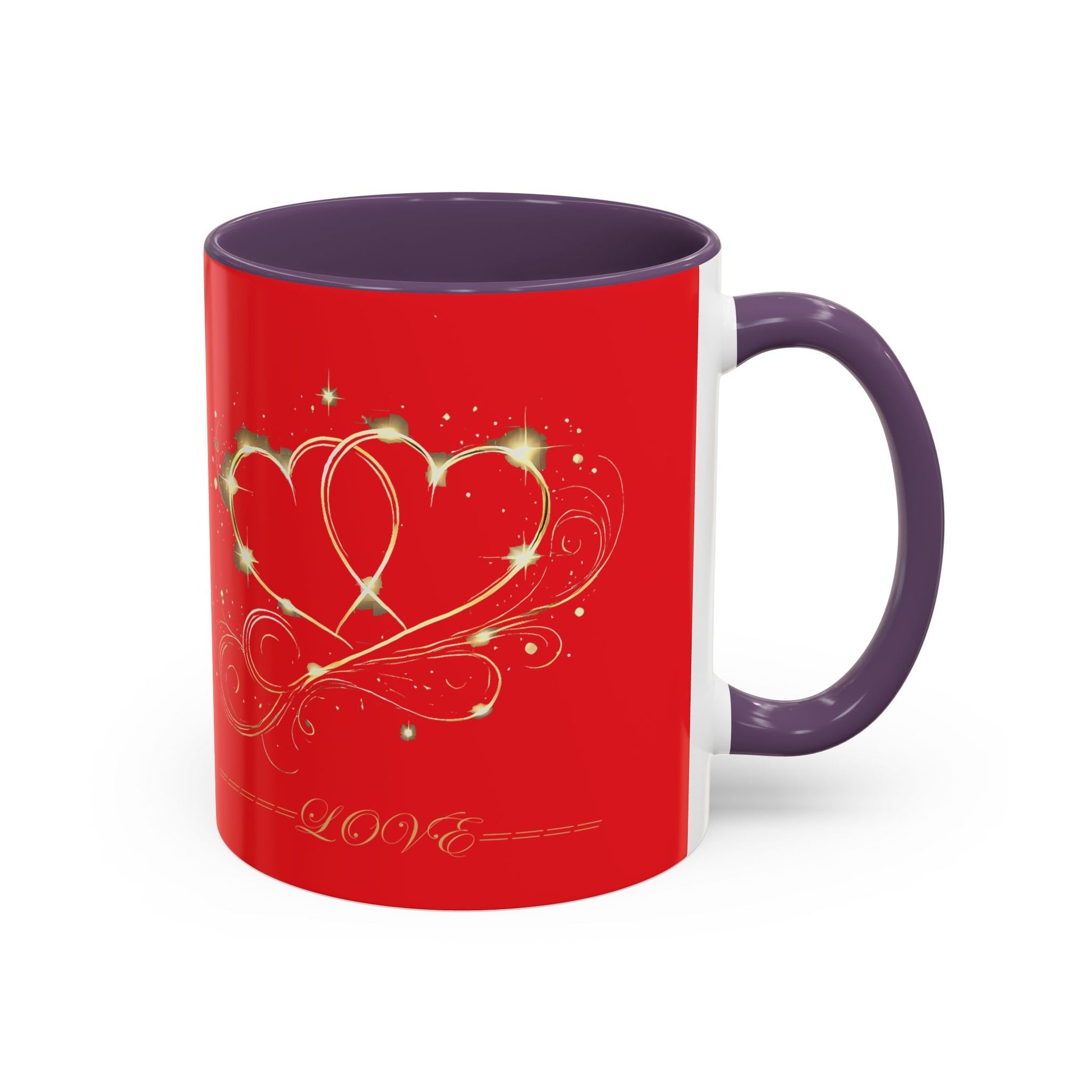 Accent Coffee Mug - (11, 15oz) Valentine Mug Special Bold Color