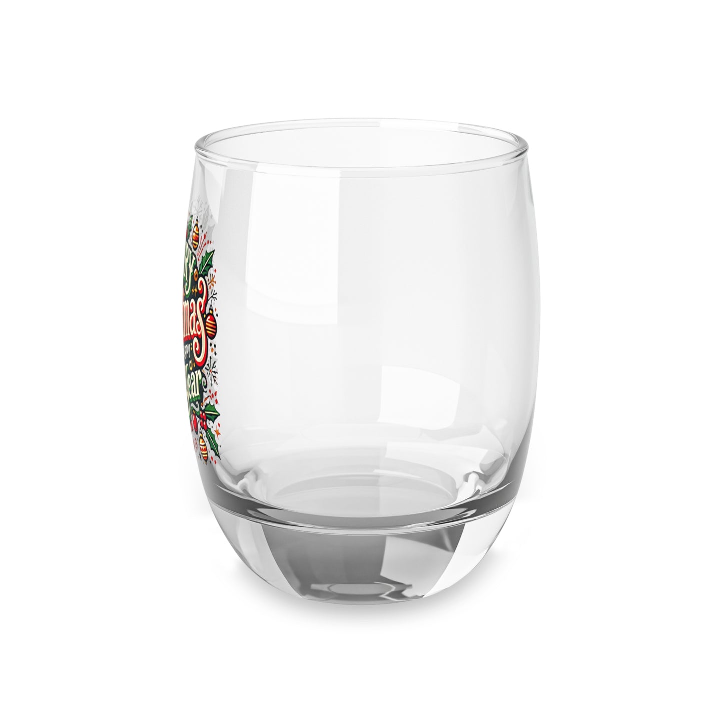 Christmas Whiskey Glass" Merry Christmas And Happy New Year"