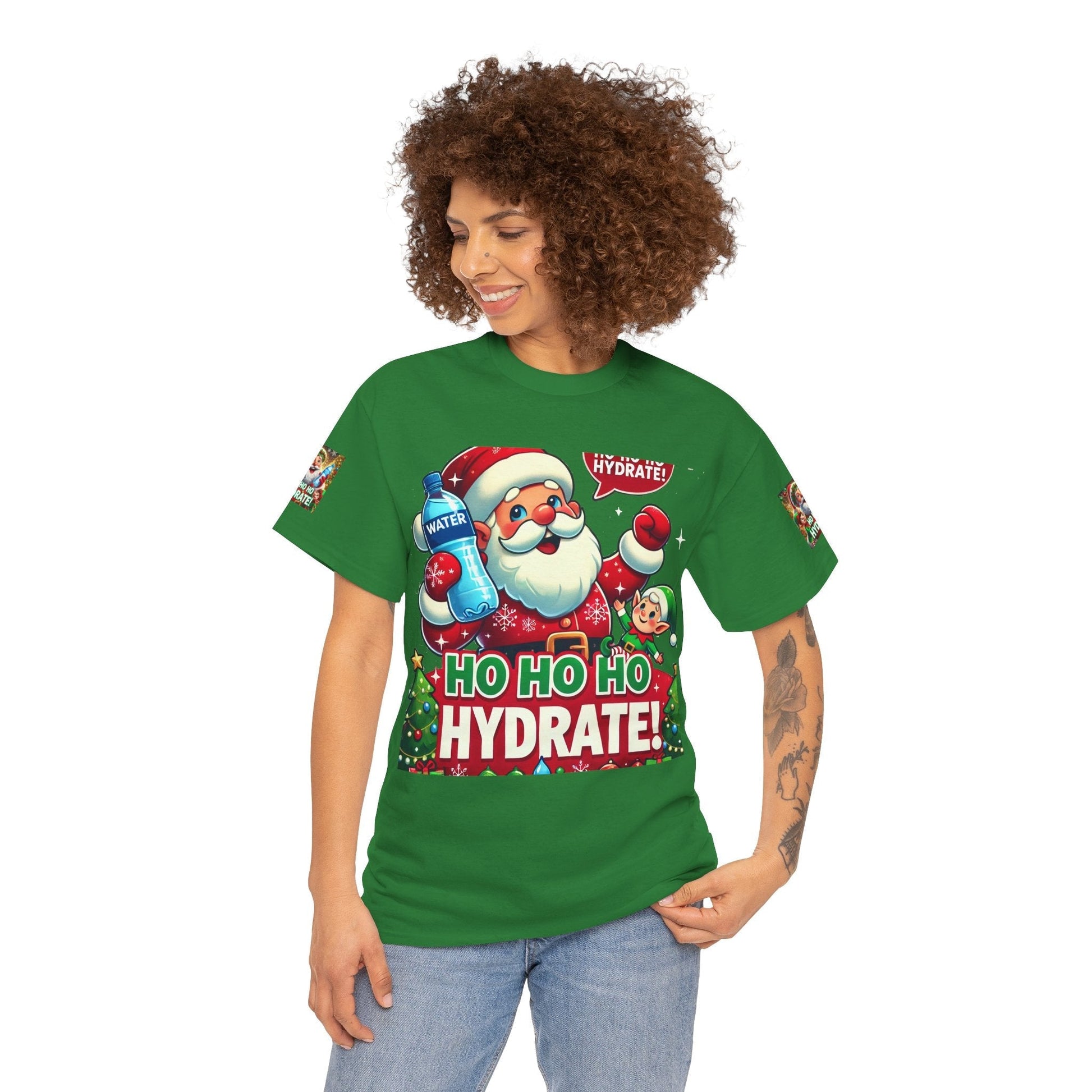 Unisex Heavy Cotton T-shirt - Christmas Tee- Have A Happy Season