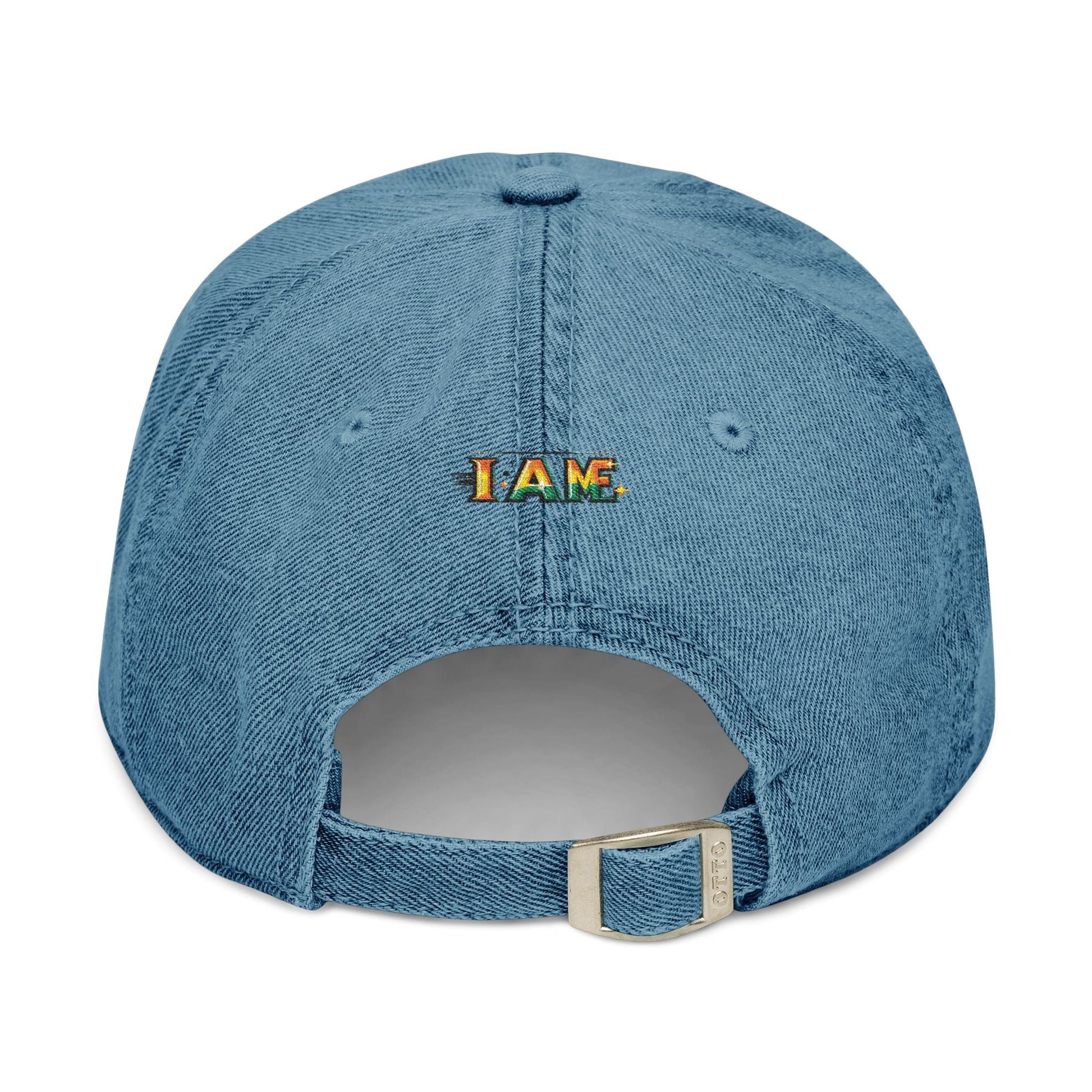 Inspirational I AM ME Denim Hat - Embroidered Cap for Everyday Style
