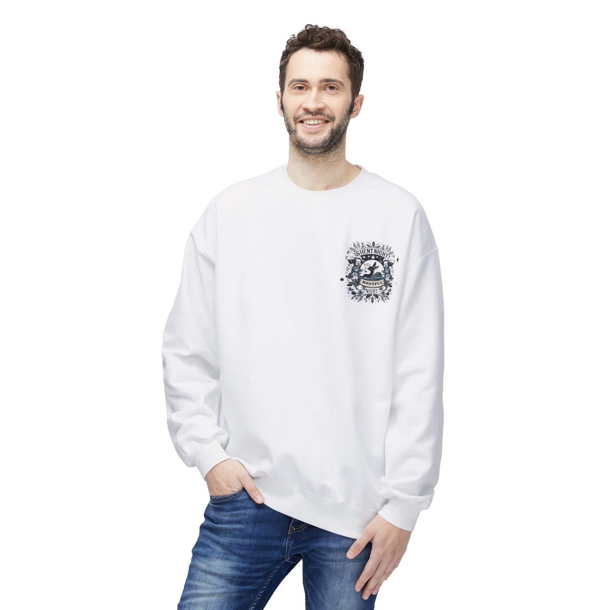 Unisex Midweight Softstyle Fleece Crewneck Sweatshirt - Silent Night