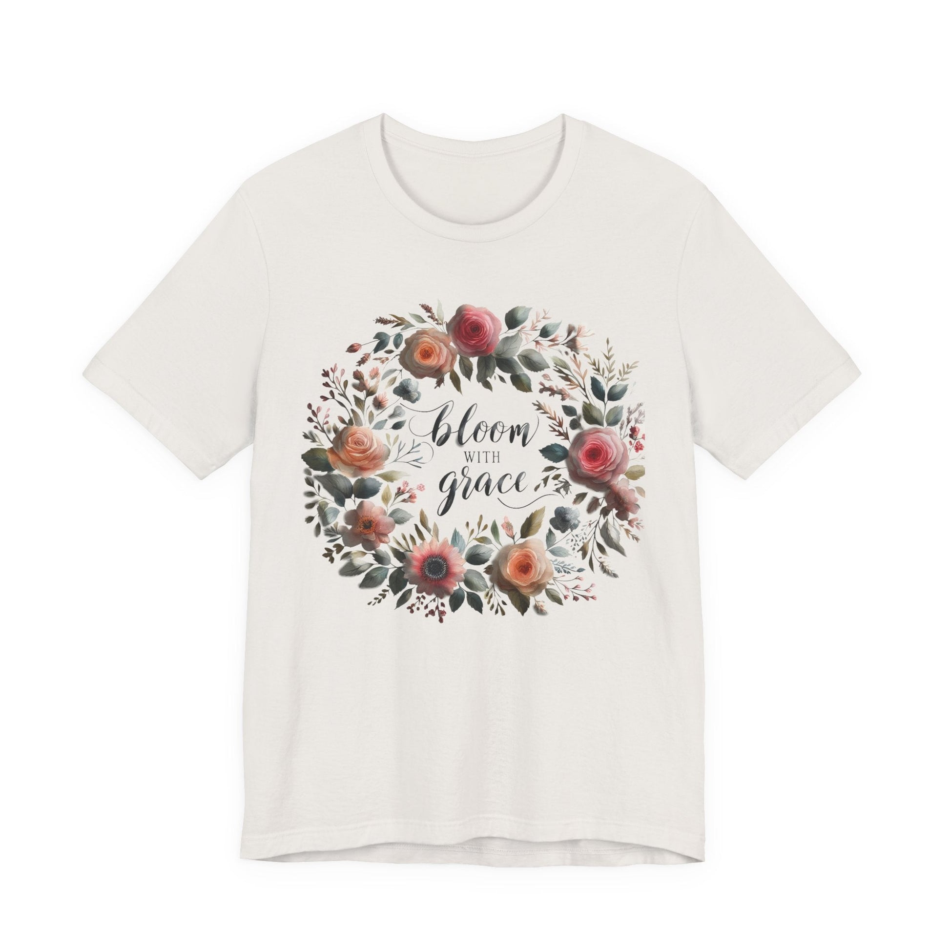 Bloom with Grace T-shirt - Unisex Short Sleeve Summer collection shirt
