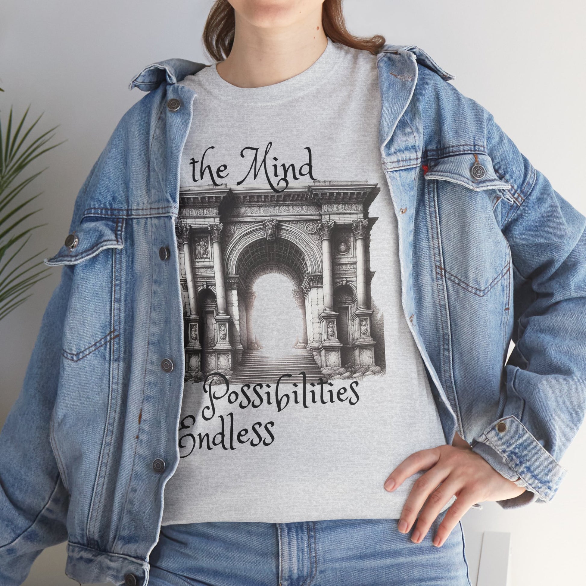 Unisex Heavy Cotton T-shirt - The Mind - Endless Possibilities Endless