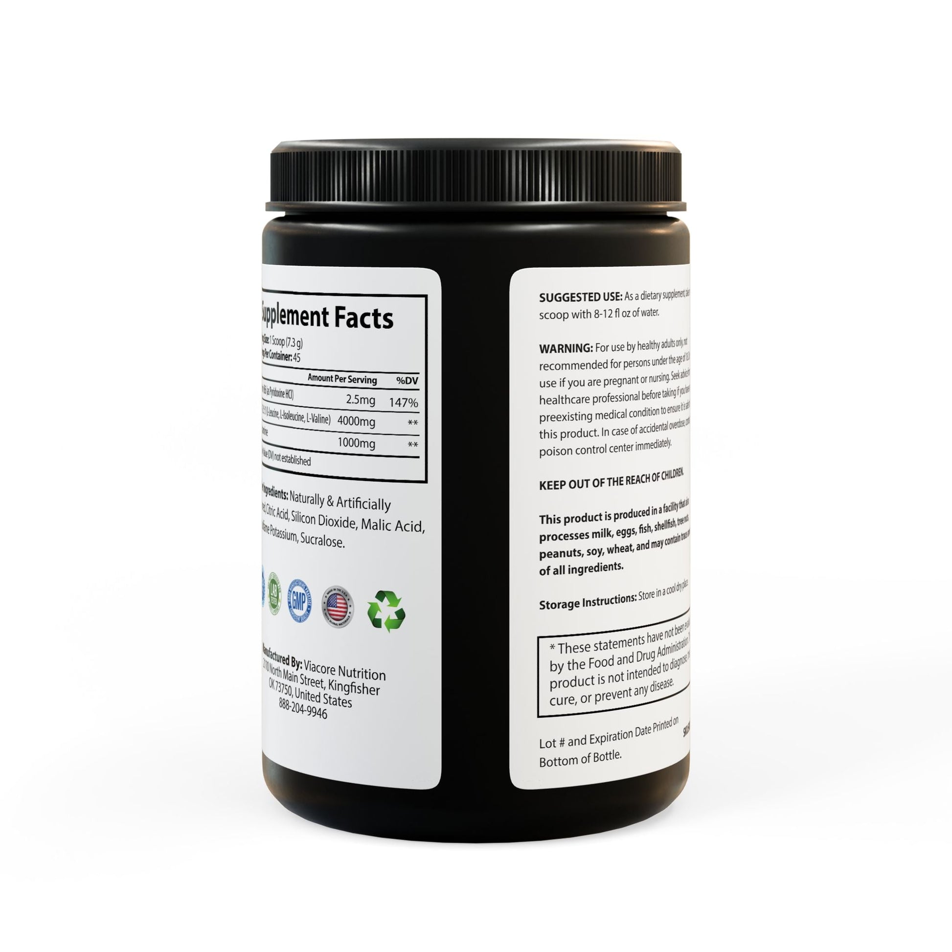 BCAA Supplement - Watermelon | 45 Servings | Workout Booster