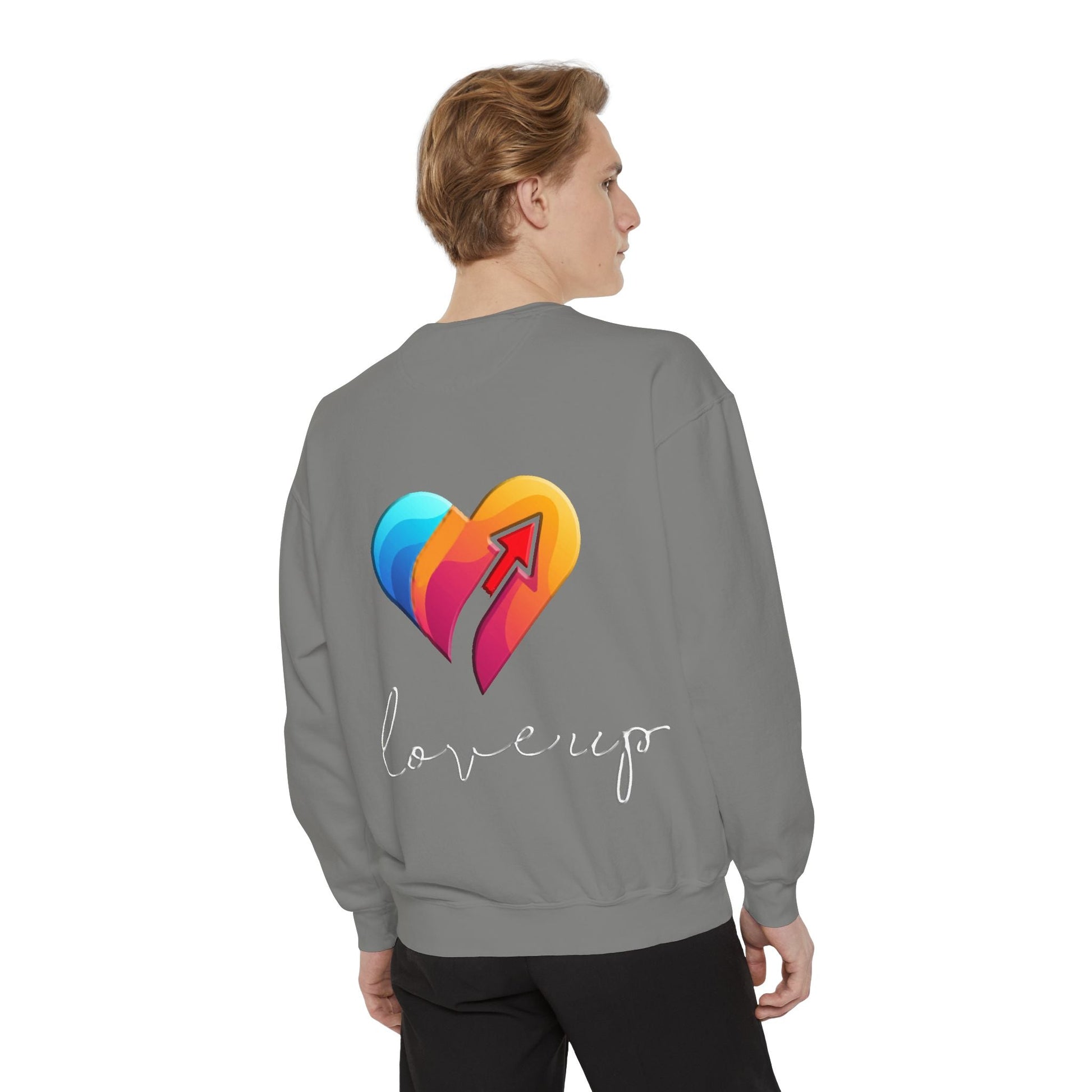 Unisex Garment Dyed Sweatshirt  Love's Up | Soft & Stylish Sweatshirt