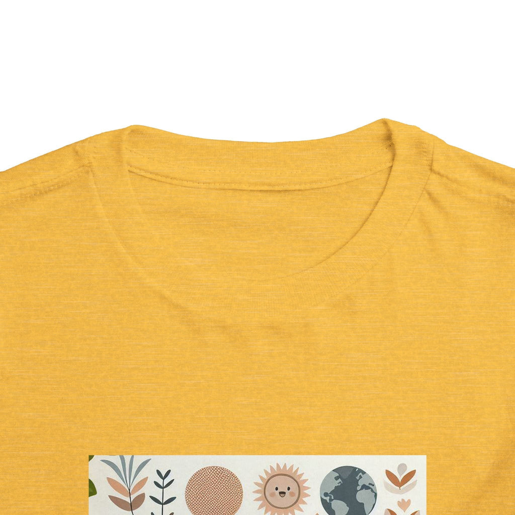 Eco-Friendly Toddler Short Sleeve T-shirt - with Nature Print