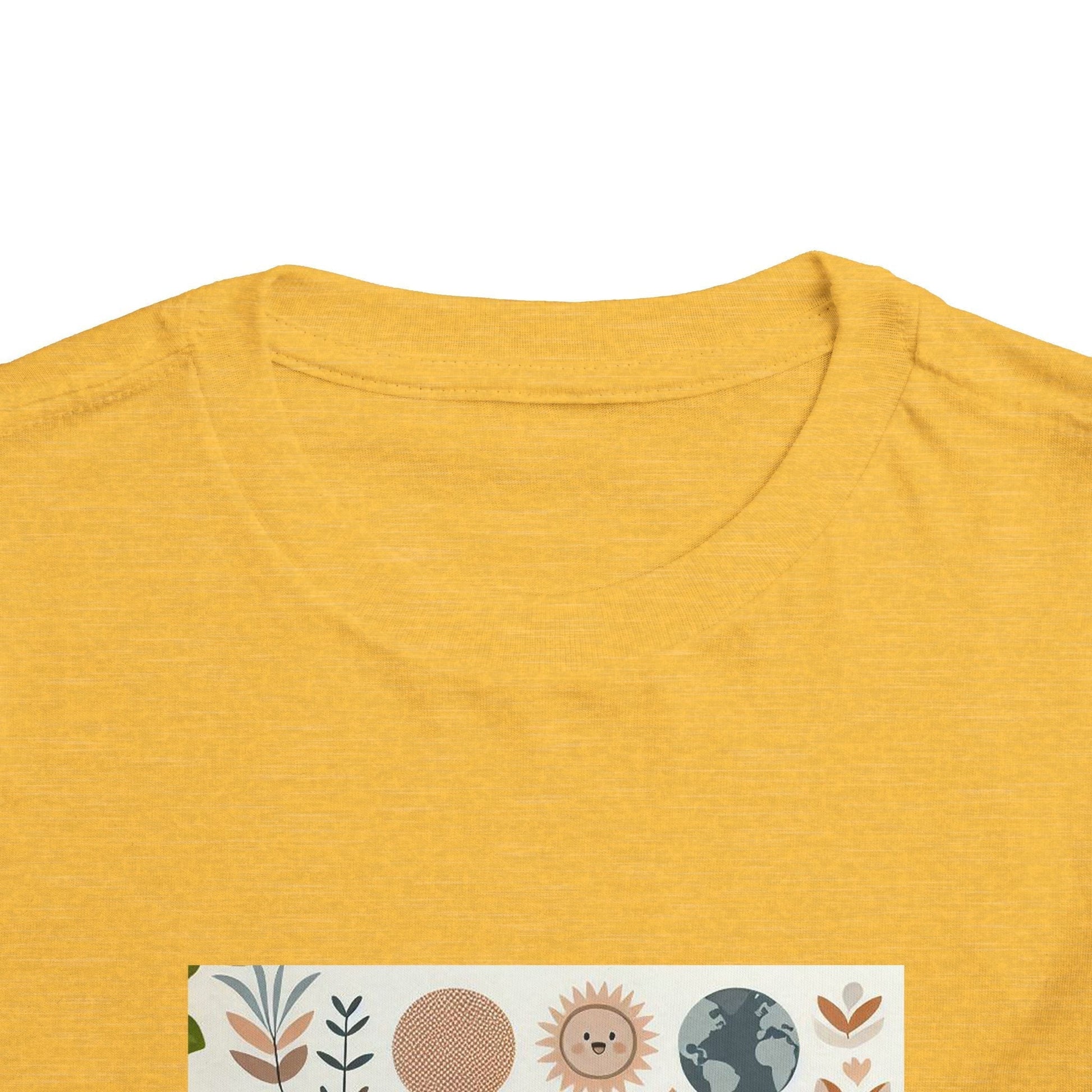 Eco-Friendly Toddler Short Sleeve T-shirt - with Nature Print