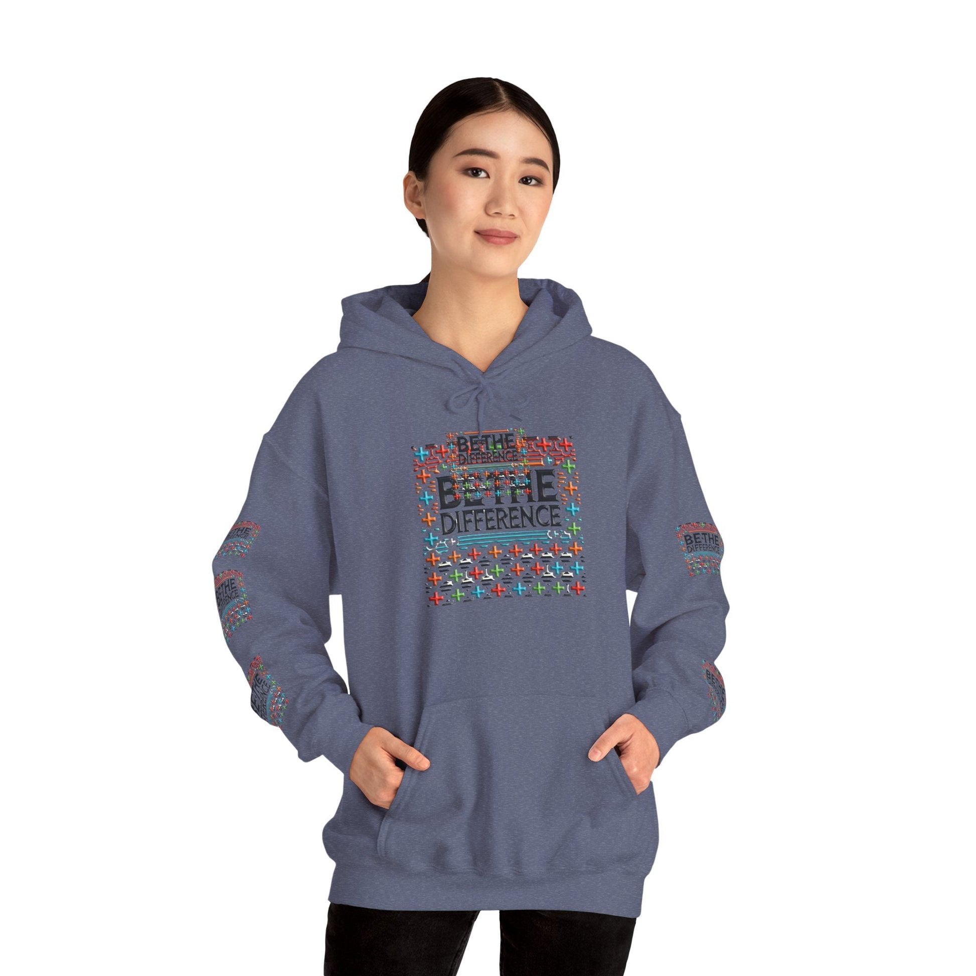 Heavy Blend - Hooded Sweatshirt Be The Difference Cozy, Soft, Stylish