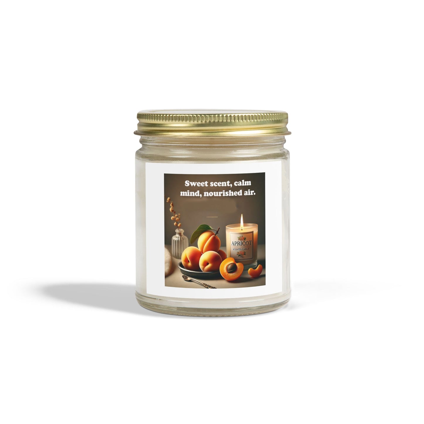 Scented Coconut Apricot Candles (4oz, 9oz)