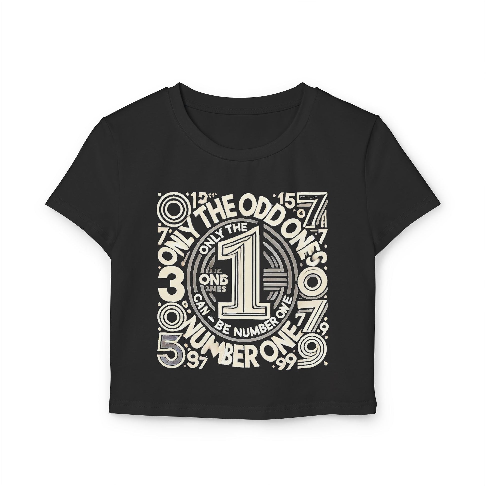 Trendy Women Baby T-shirt - Join the Odds Metallic Graphic Top Only The Odd Ones
