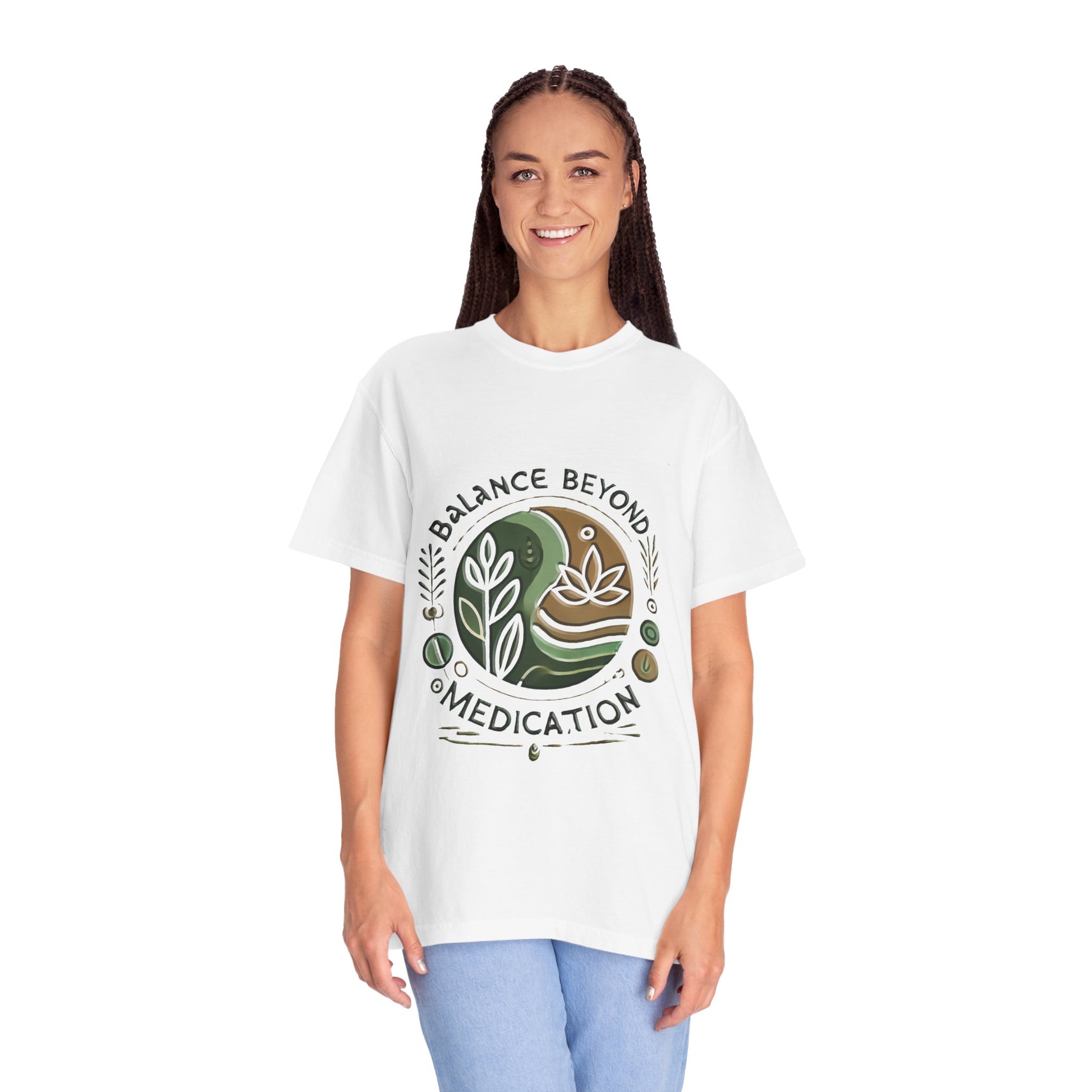 Balance Beyond Medication Unisex Garment-Dyed T-Shirt