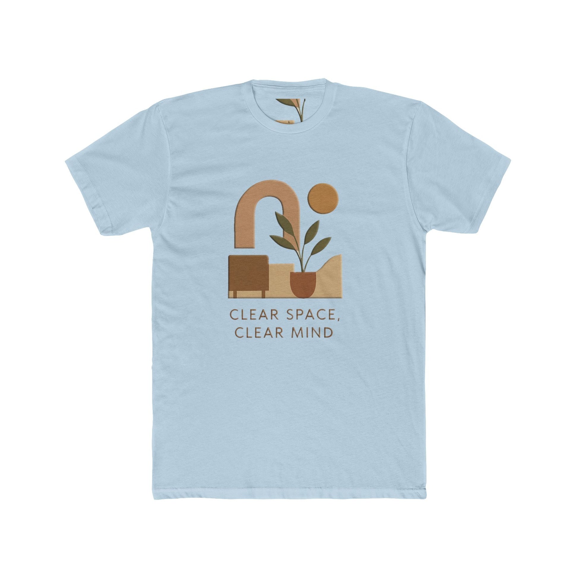 Mindfulness Graphic T-shirt, Cotton T-Shirt, Clear Space Clear Mind