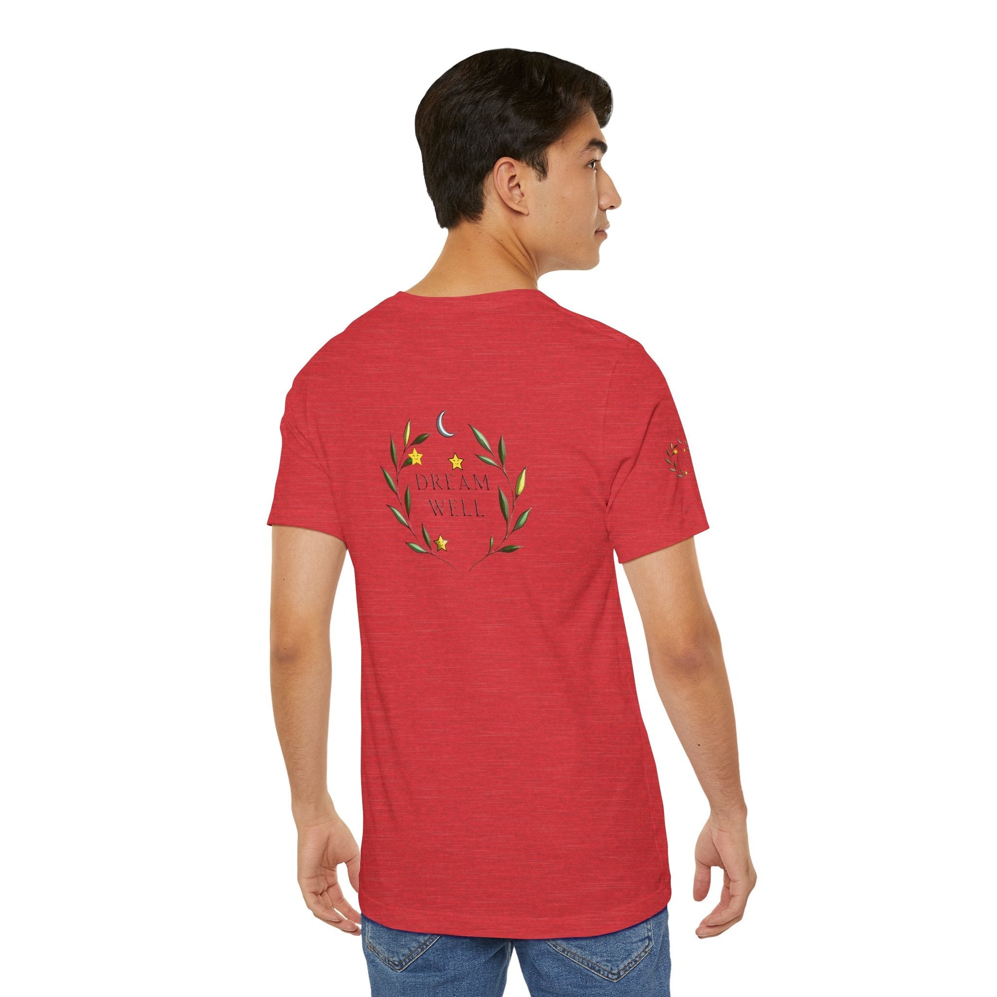 Dream Well Unisex Jersey T-shirt | Relaxed Fit, Care, or Relaxation