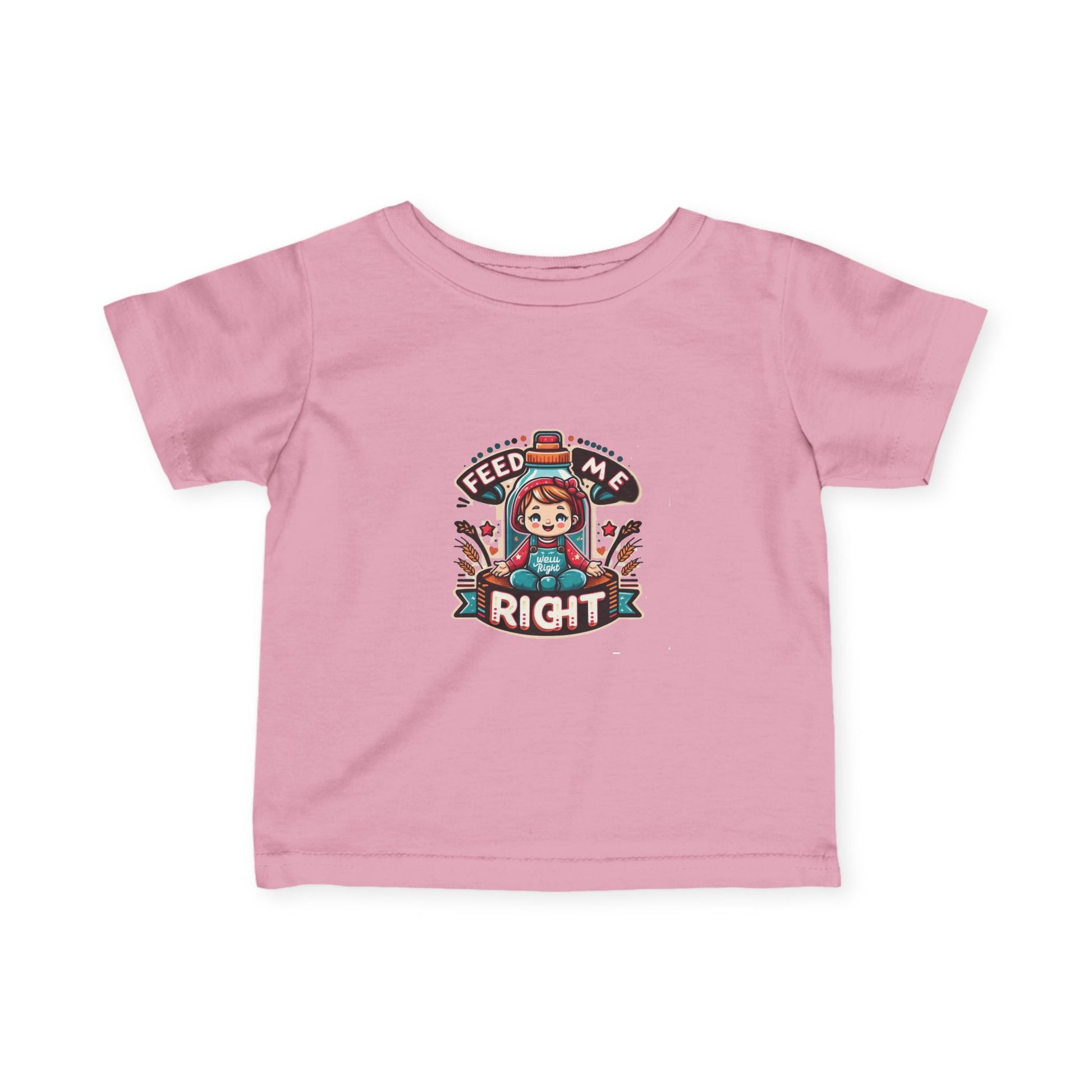 Infant Fine Jersey T-shirt - Feed Me Right - Give Them Food For Life
