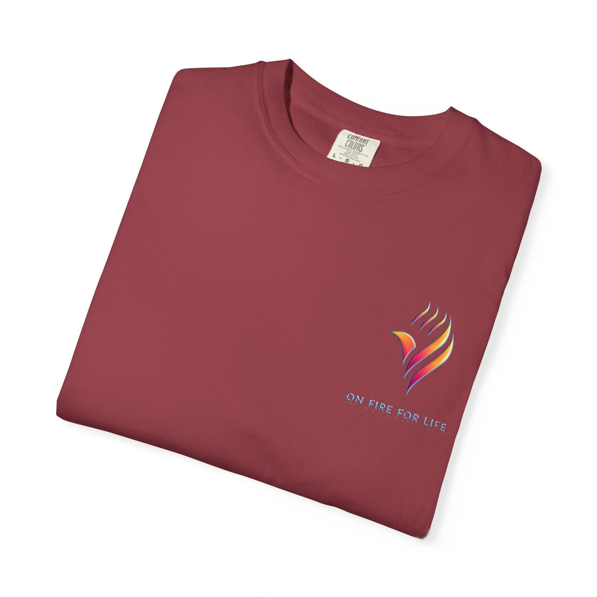 Unisex Garment-Dyed T-shirt - On Fire for Life Ethically Made