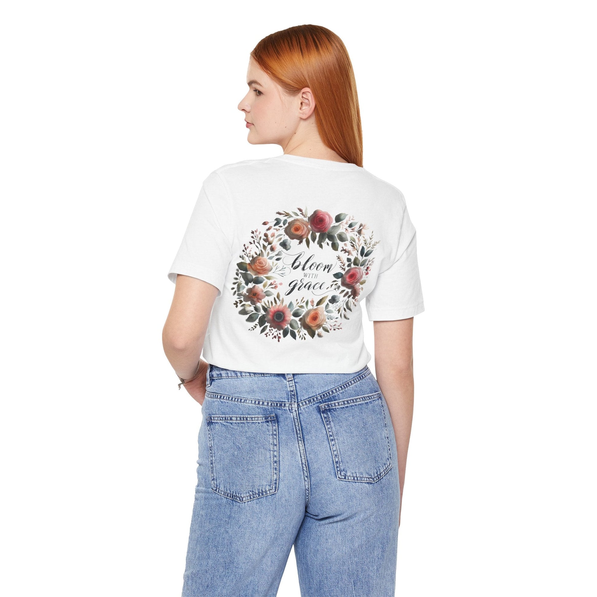 Bloom with Grace T-shirt - Unisex Short Sleeve Summer collection shirt