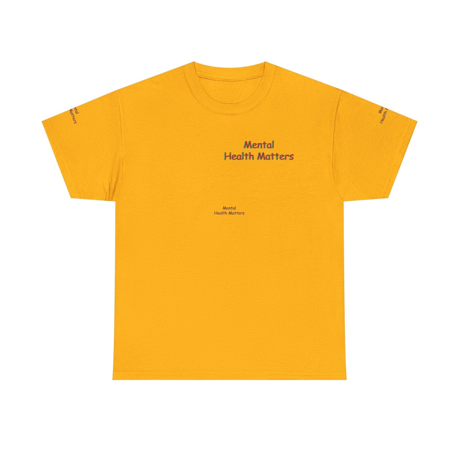 Unisex Heavy Cotton T-shirt - Mental Health Matter Stay Focus