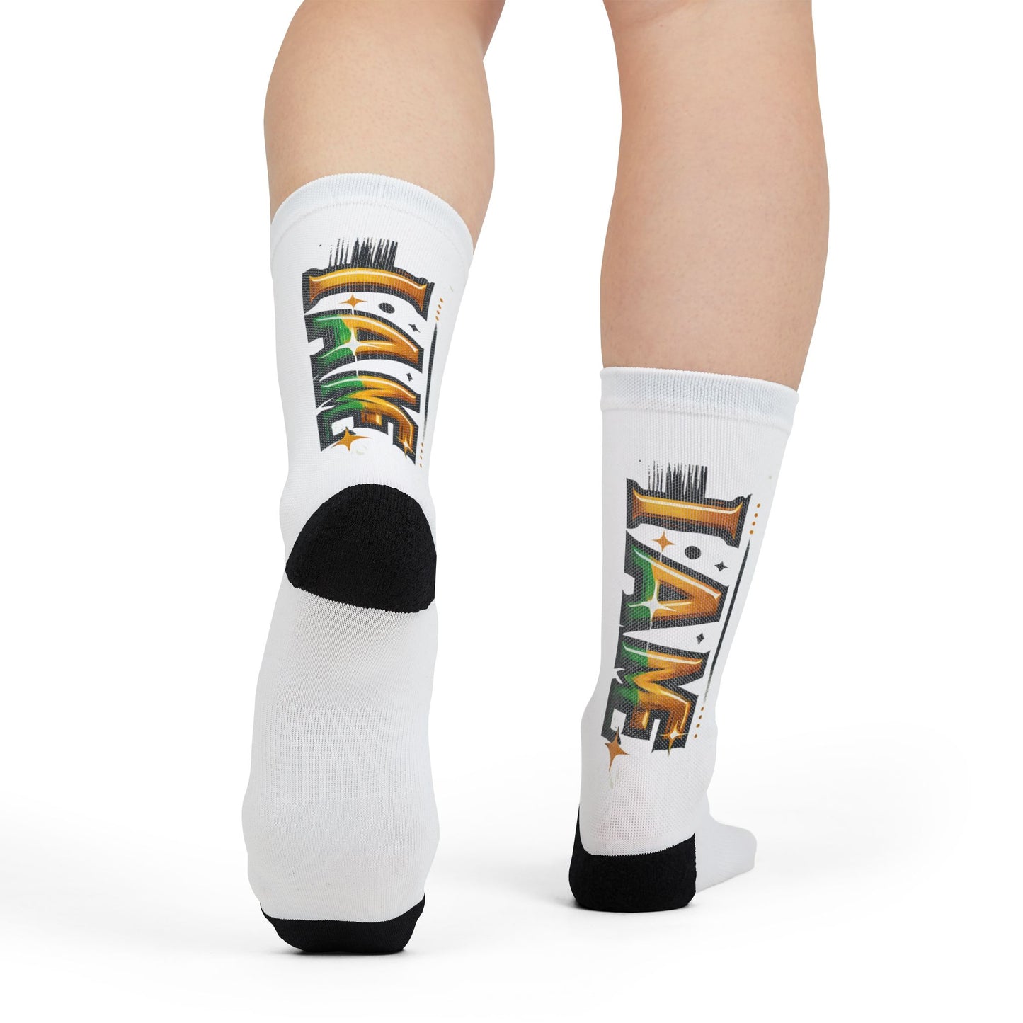 Sublimation Crew Socks Say Who You Are