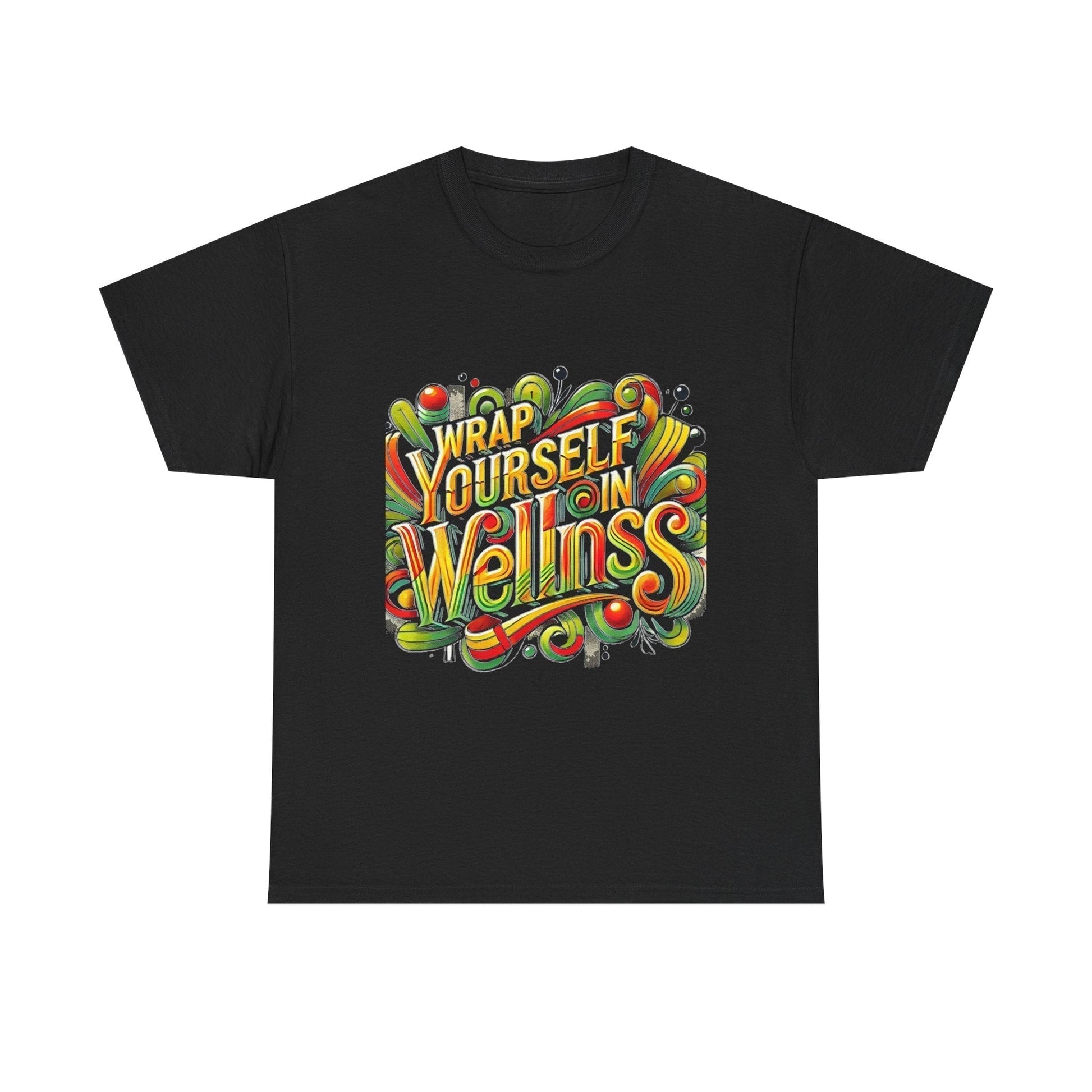 Unisex Heavy Cotton T-shirt - Wrap Yourself In Wellness for Everyday