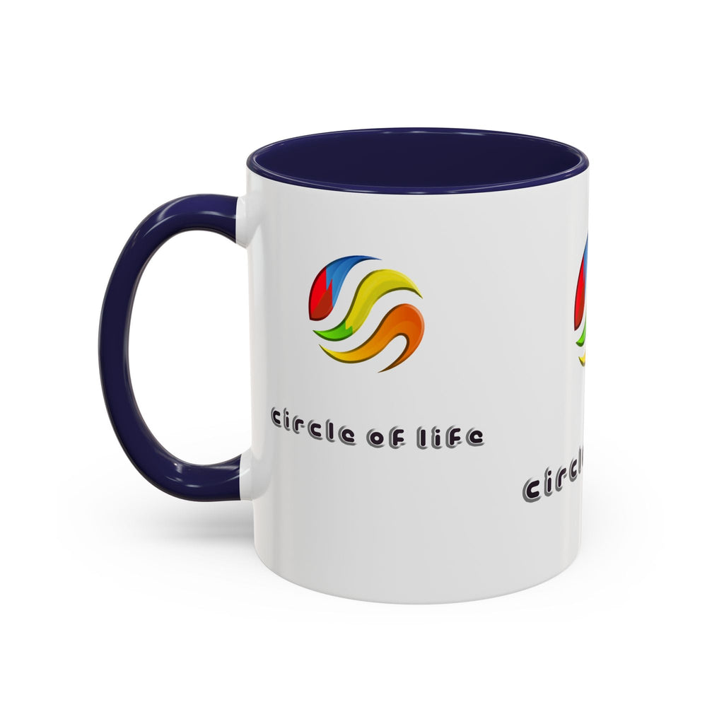 Accent Coffee Mug - (11, 15oz) Circle of Life Stylish Ceramic Mug