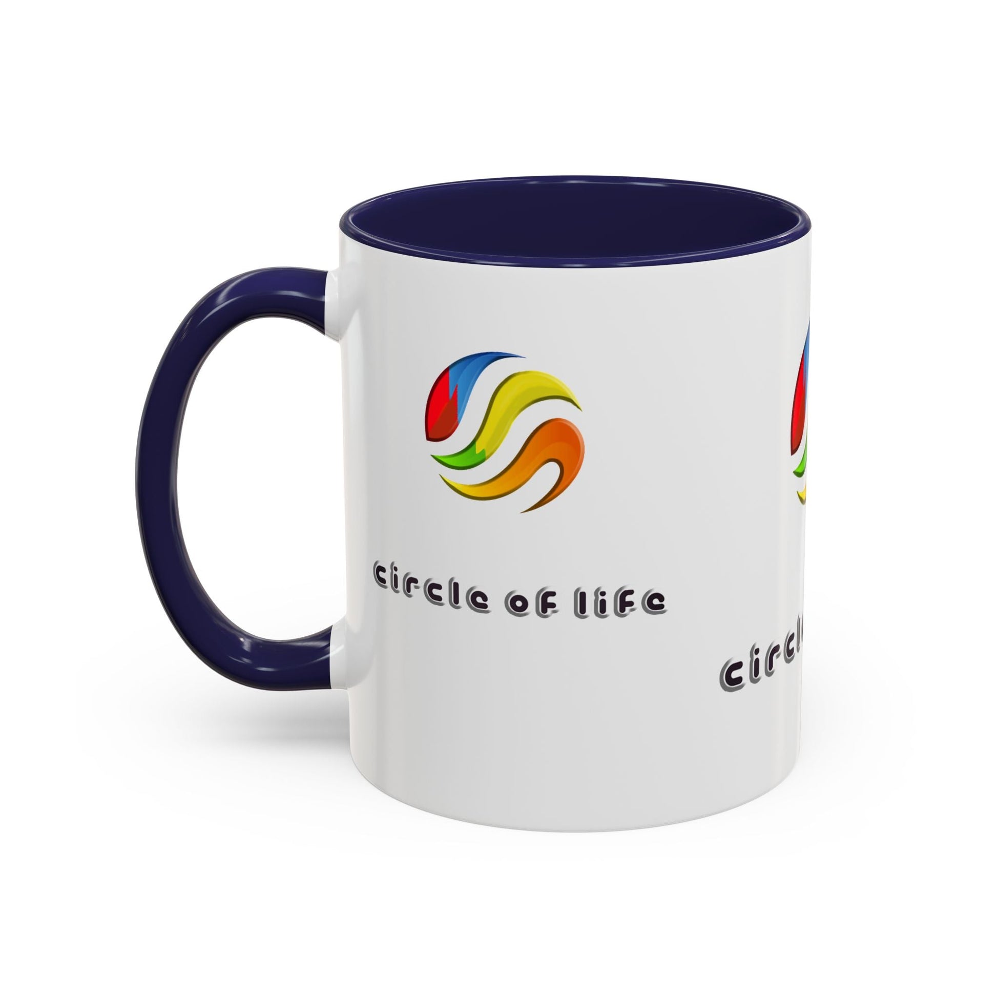Accent Coffee Mug - (11, 15oz) Circle of Life Stylish Ceramic Mug