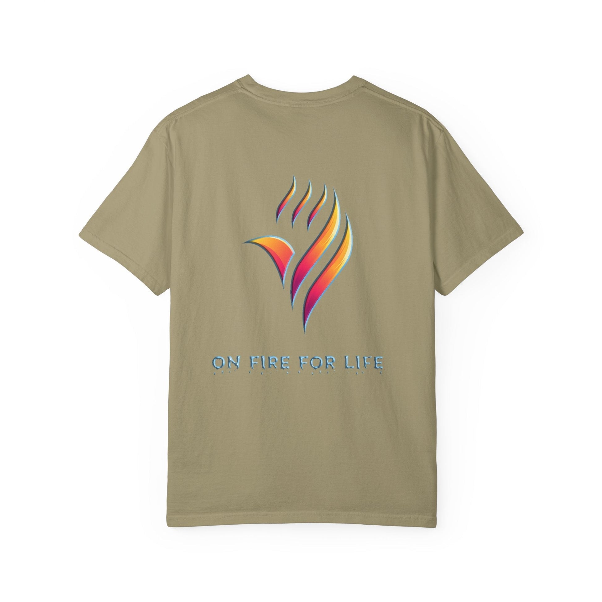 Unisex Garment-Dyed T-shirt - On Fire for Life Ethically Made