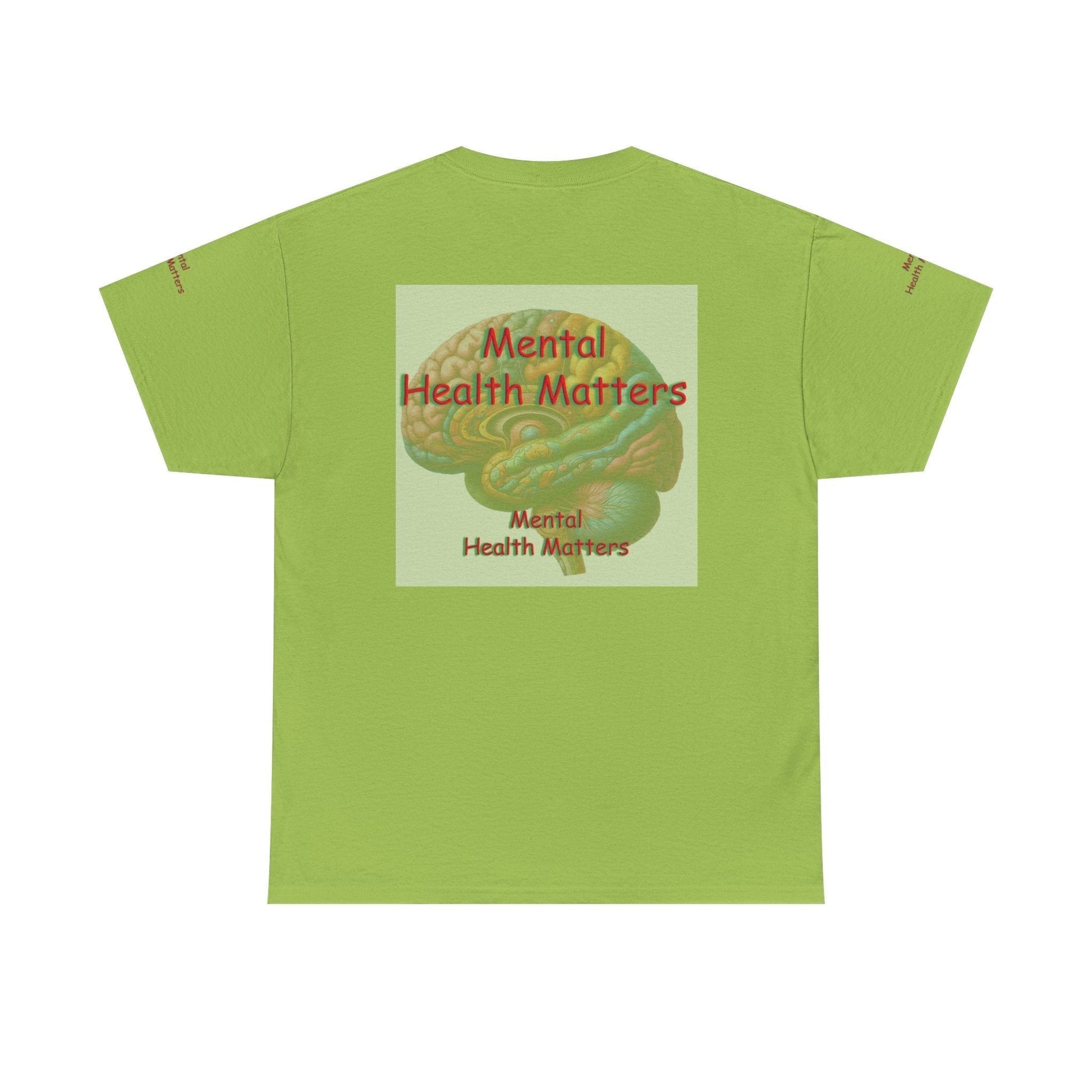 Unisex Heavy Cotton Tee - Mental Health Matters - Stay Focus