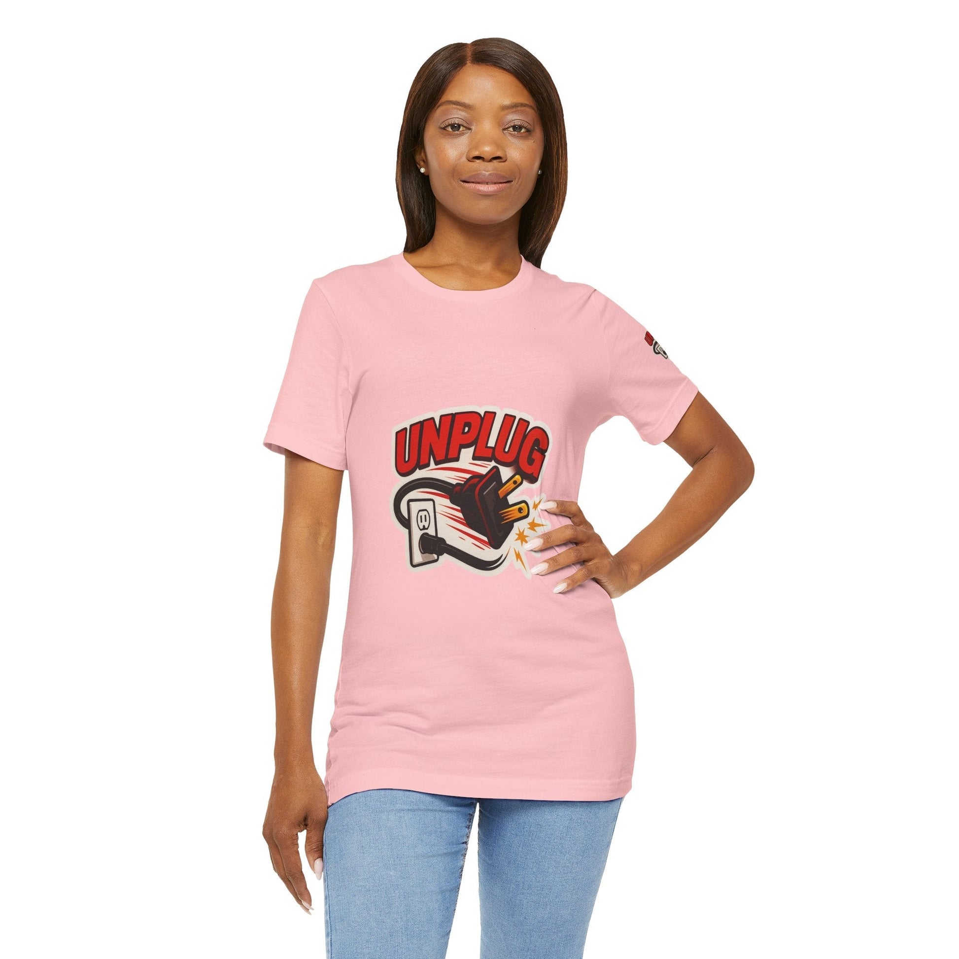 Unplugged Vibes T-shirt - Relax & Recharge Casual Graphic T-Shirt