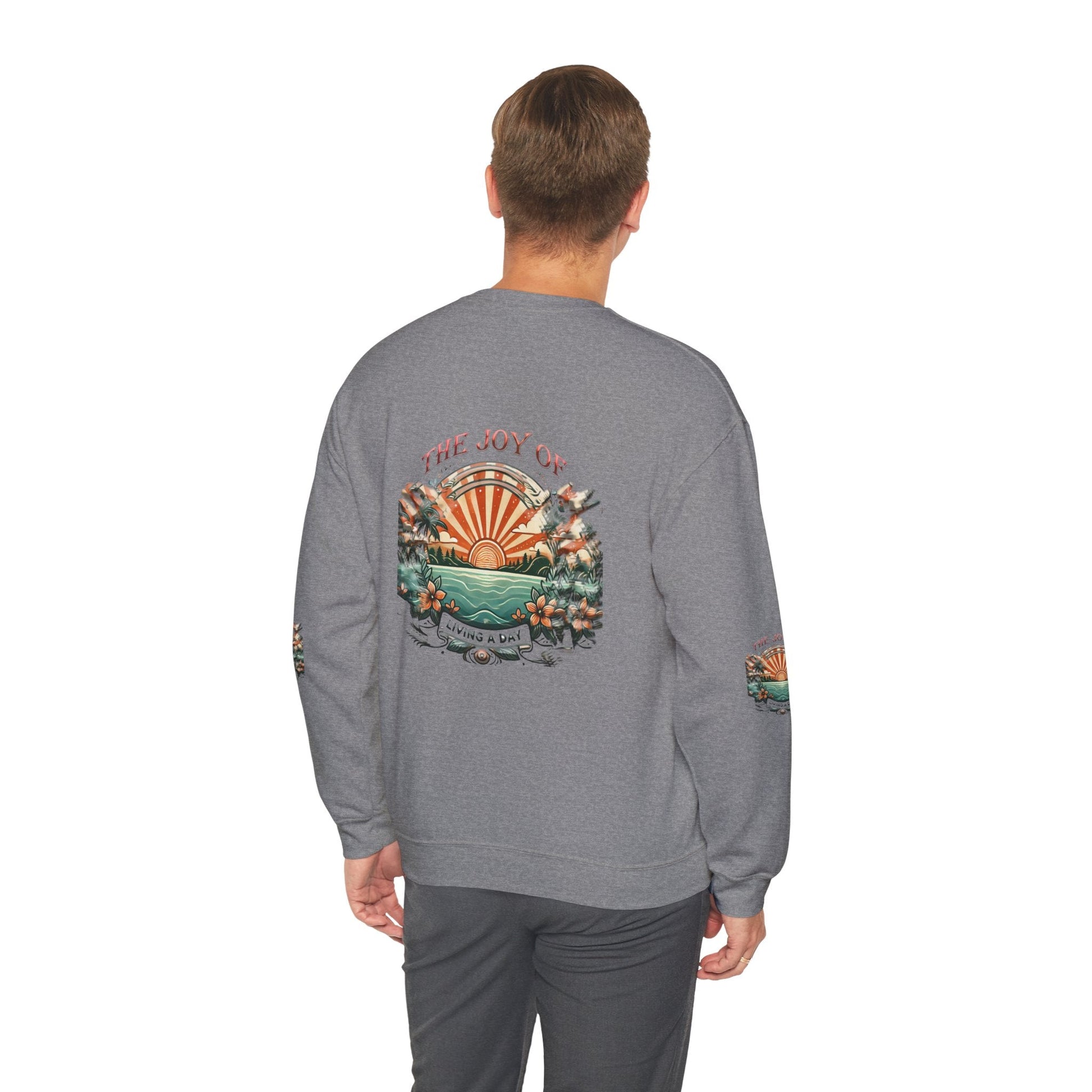 Unisex Heavy Blend - Crewneck Sweatshirt- The Joy Of Living a Day