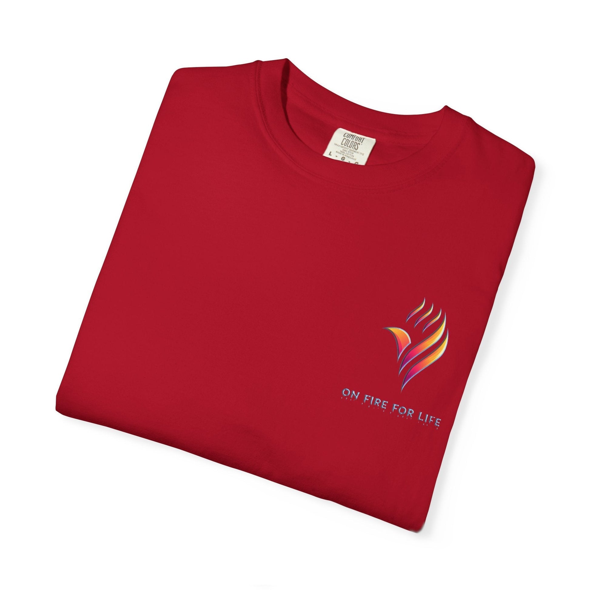 Unisex Garment-Dyed T-shirt - On Fire for Life Ethically Made
