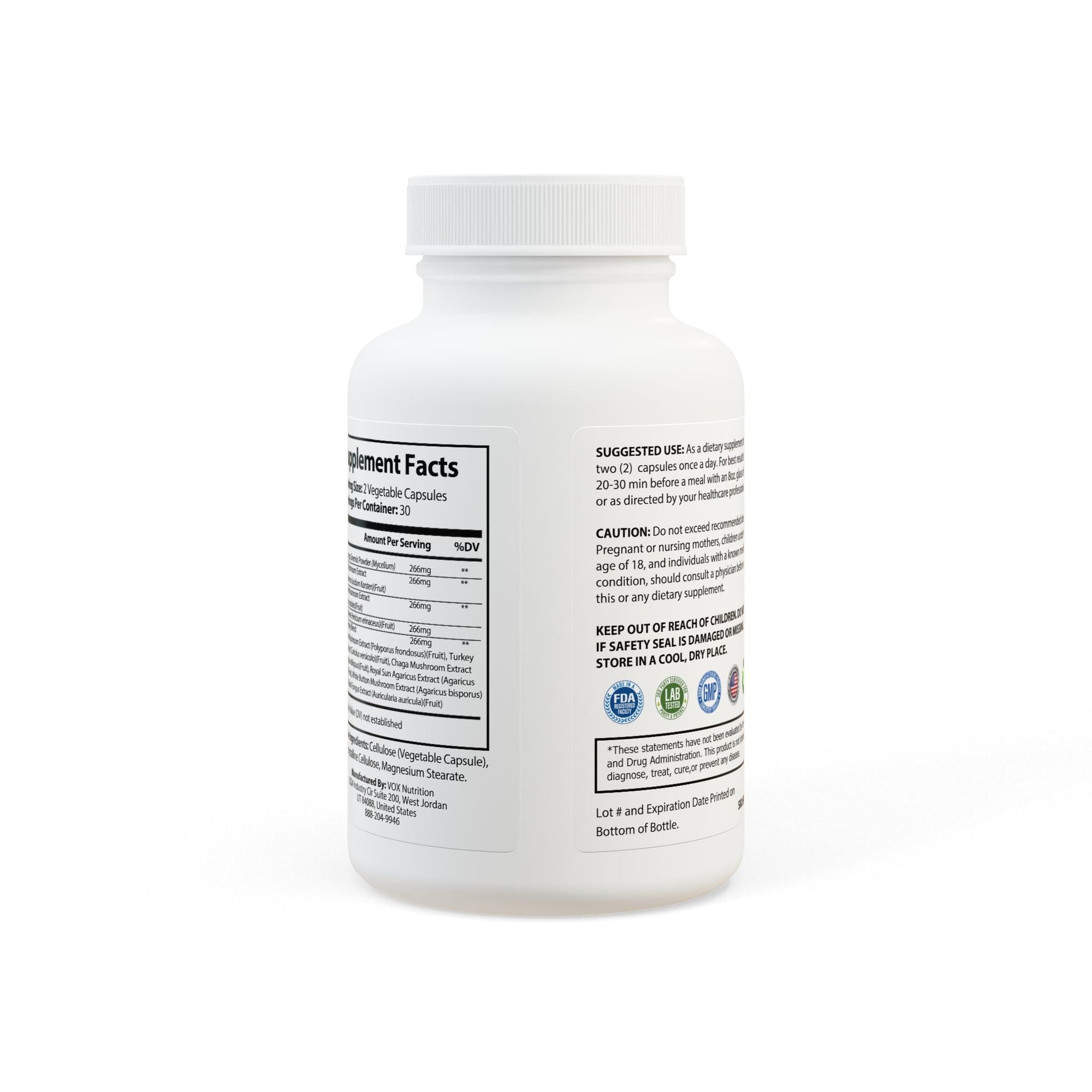 Mushroom Blend Supplement for Brain Health & Energy Support