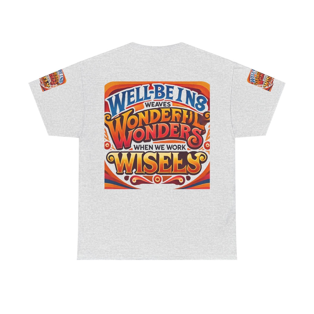 Unisex Heavy Cotton T-shirt  with inspirational text design, promoting resilience and positivity.