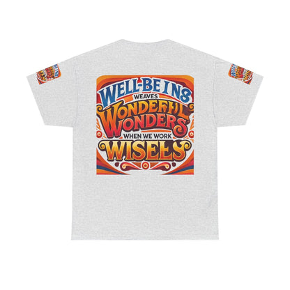 Unisex Heavy Cotton Tee with inspirational text design, promoting resilience and positivity.