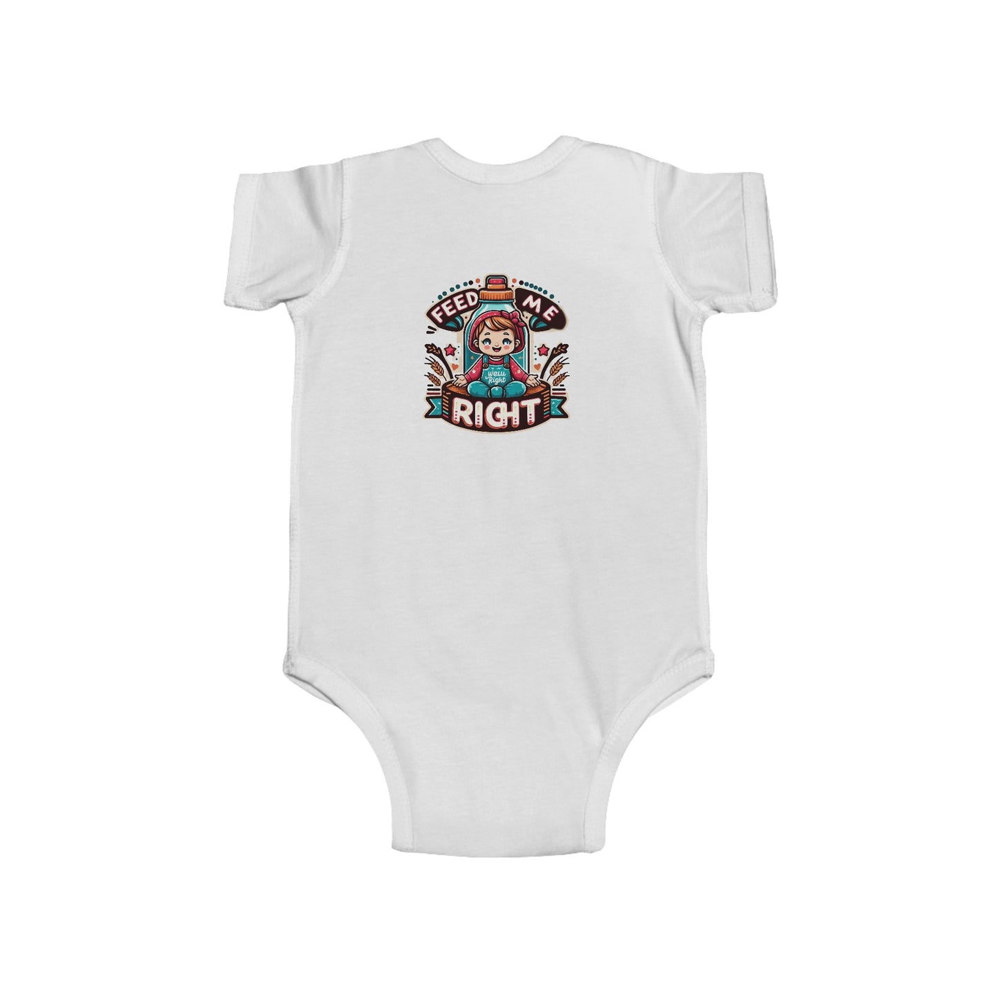 Infant Fine Jersey Bodysuit Feed Me Right