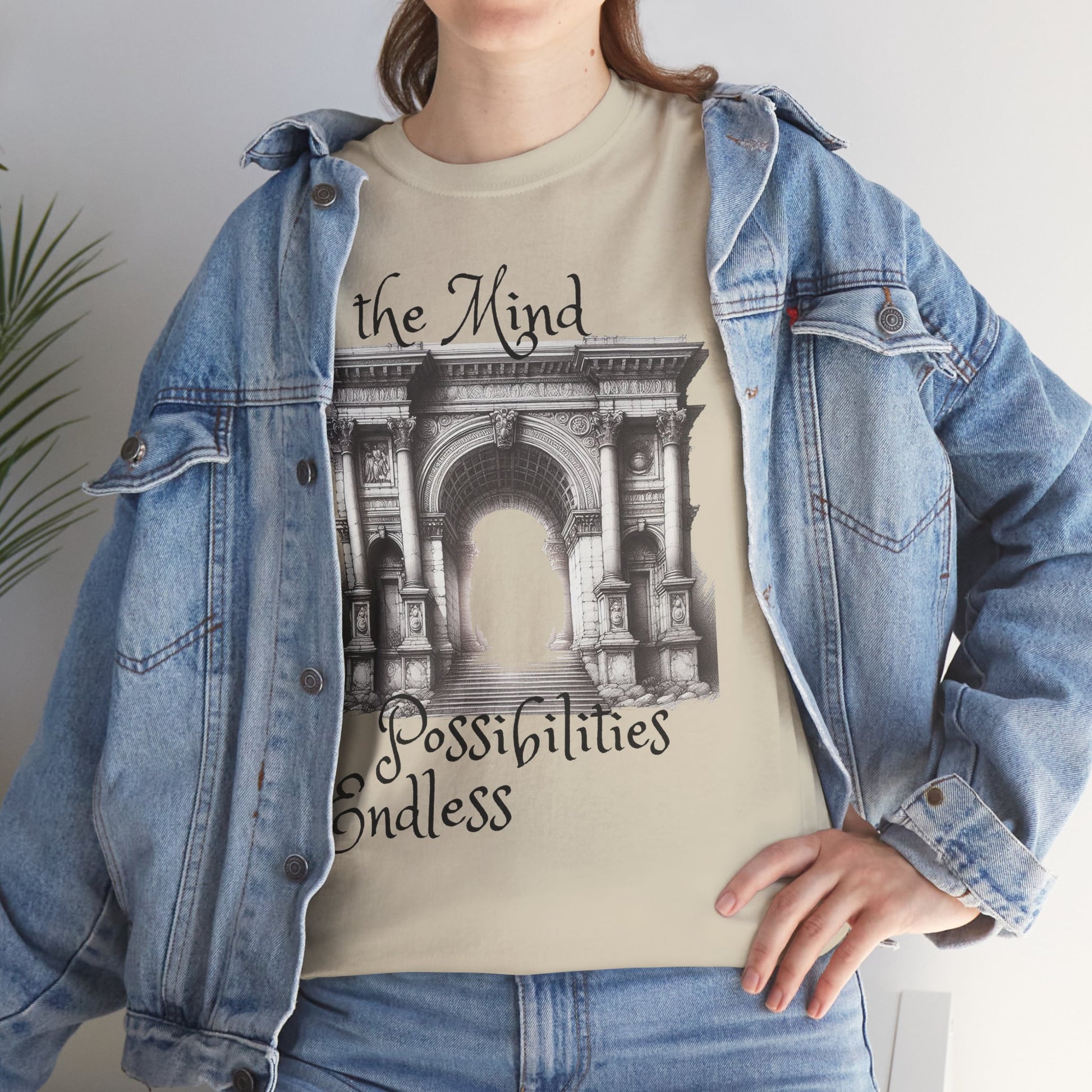 Unisex Heavy Cotton T-shirt - The Mind - Endless Possibilities Endless