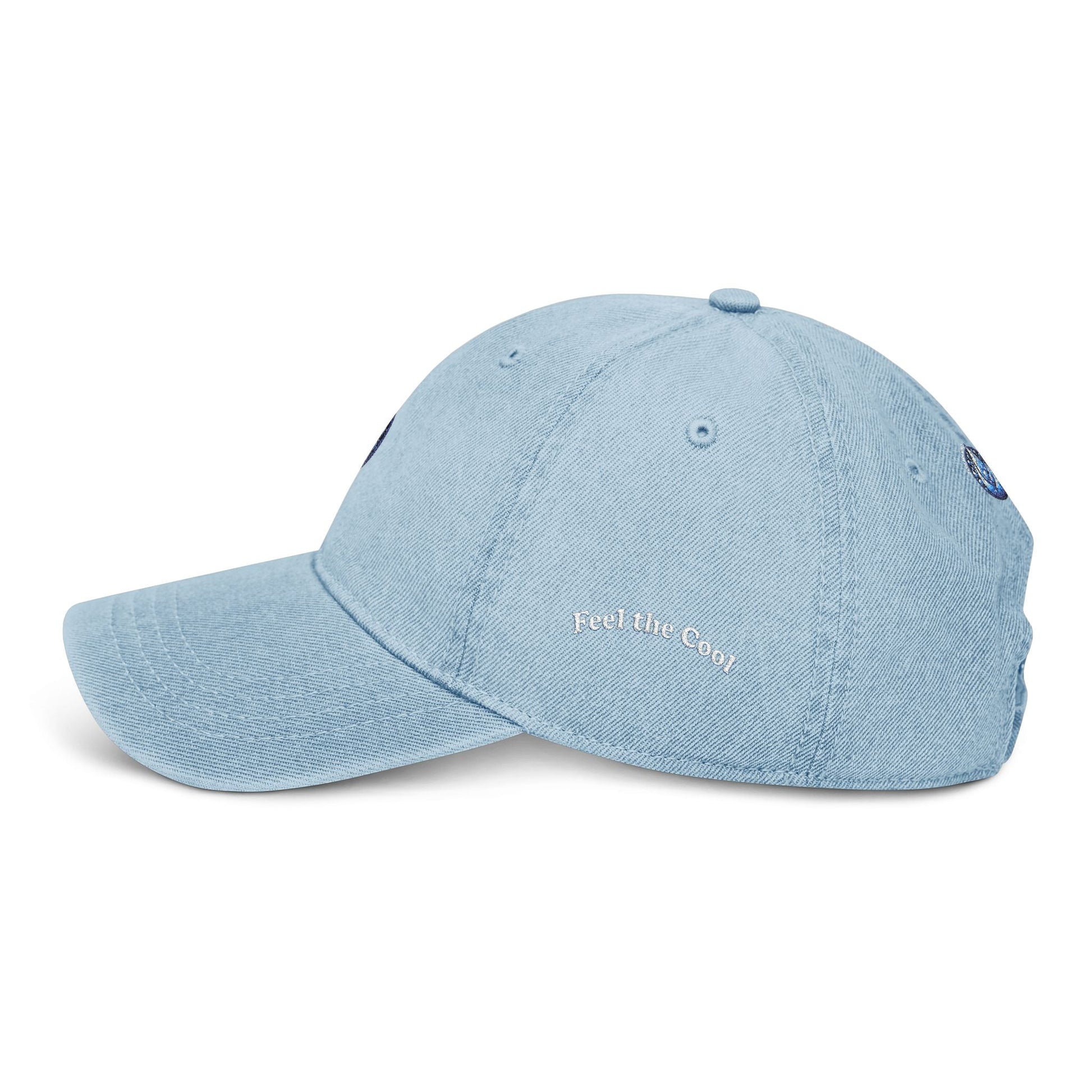 Embroidered Denim Hat – Cove Design for Nature Lovers Feel the Cool