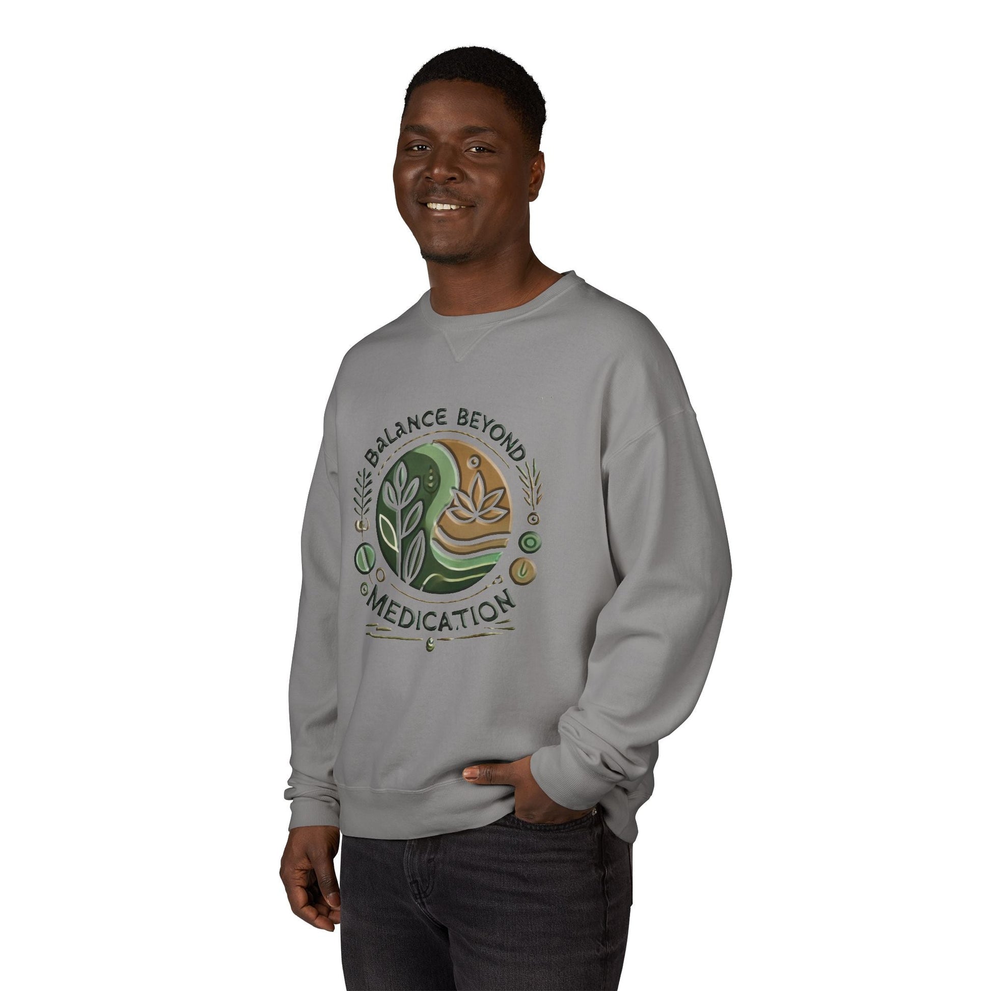Unisex ComfortWash Garment Dyed - Crewneck Balance Beyond Medication