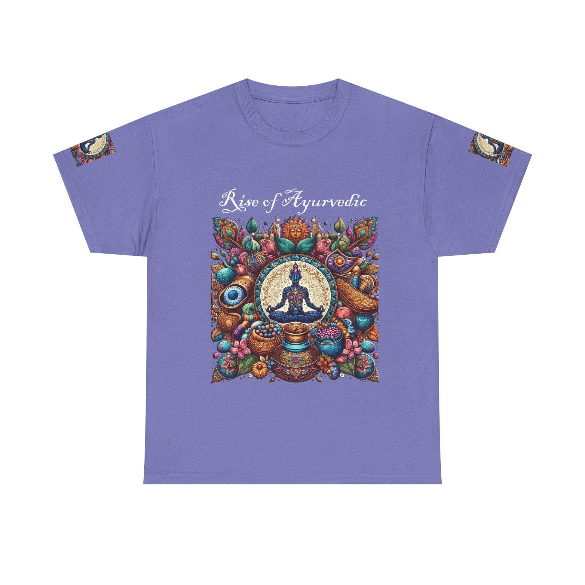 Unisex Heavy Cotton T-shirt - Rediscover Well-Being with Ayurvedic Designs