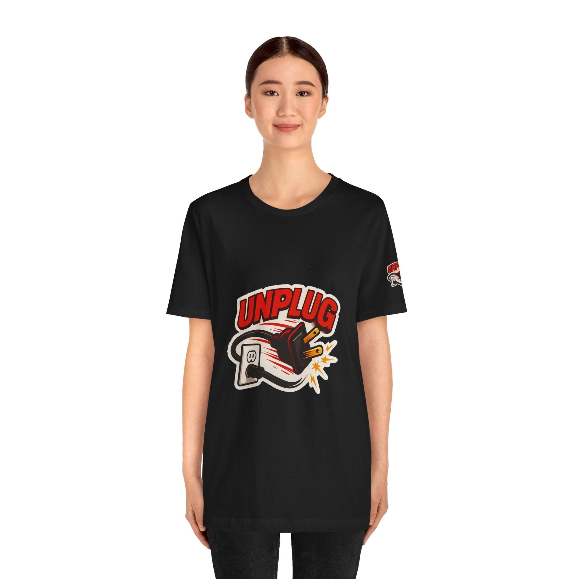 Unplugged Vibes T-shirt - Relax & Recharge Casual Graphic T-Shirt