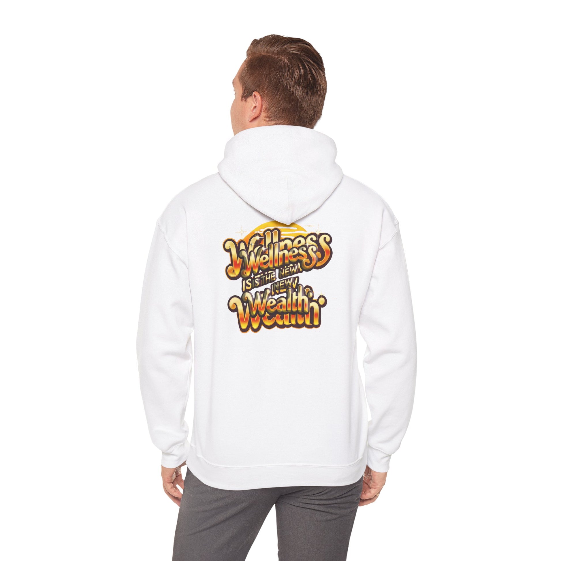 Unisex Heavy Blend Hooded Sweatshirt -"Wellness is the New Wealth"