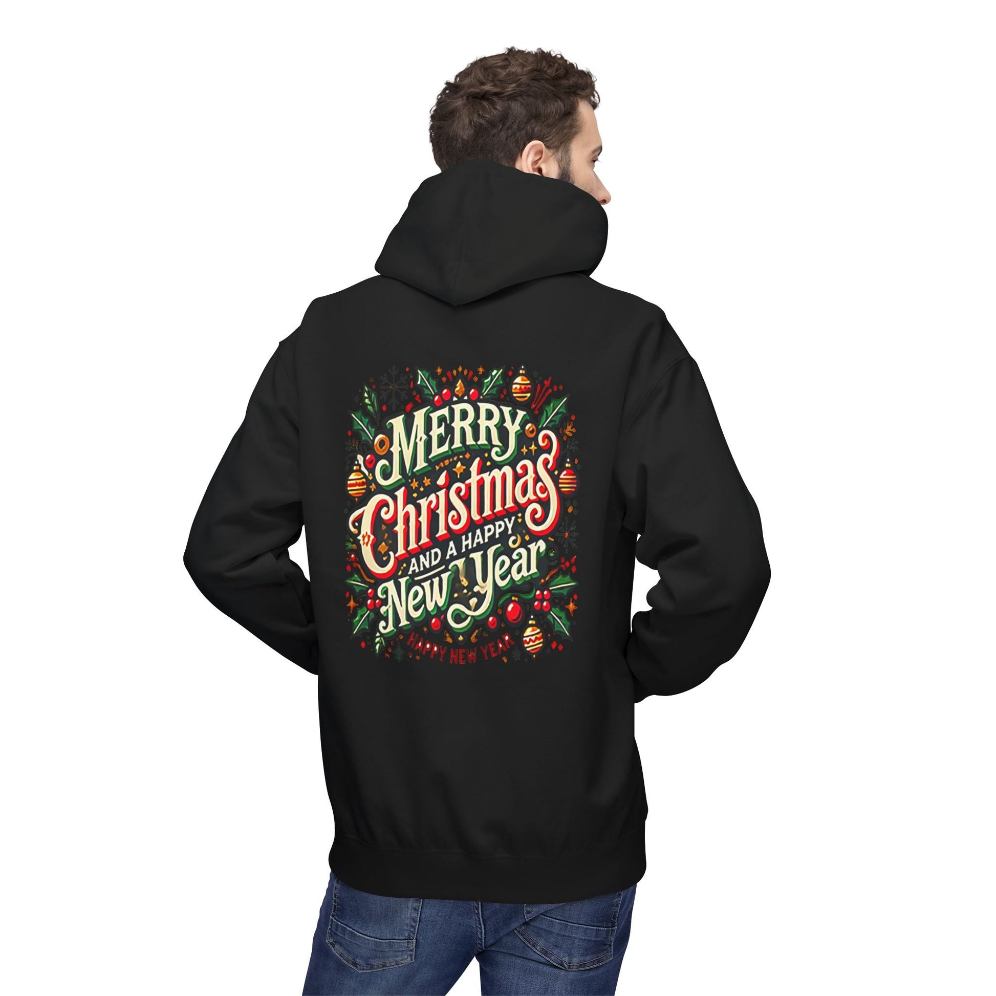 Unisex Midweight Softstyle Fleece Hoodie -  Christmas Holiday Cheer