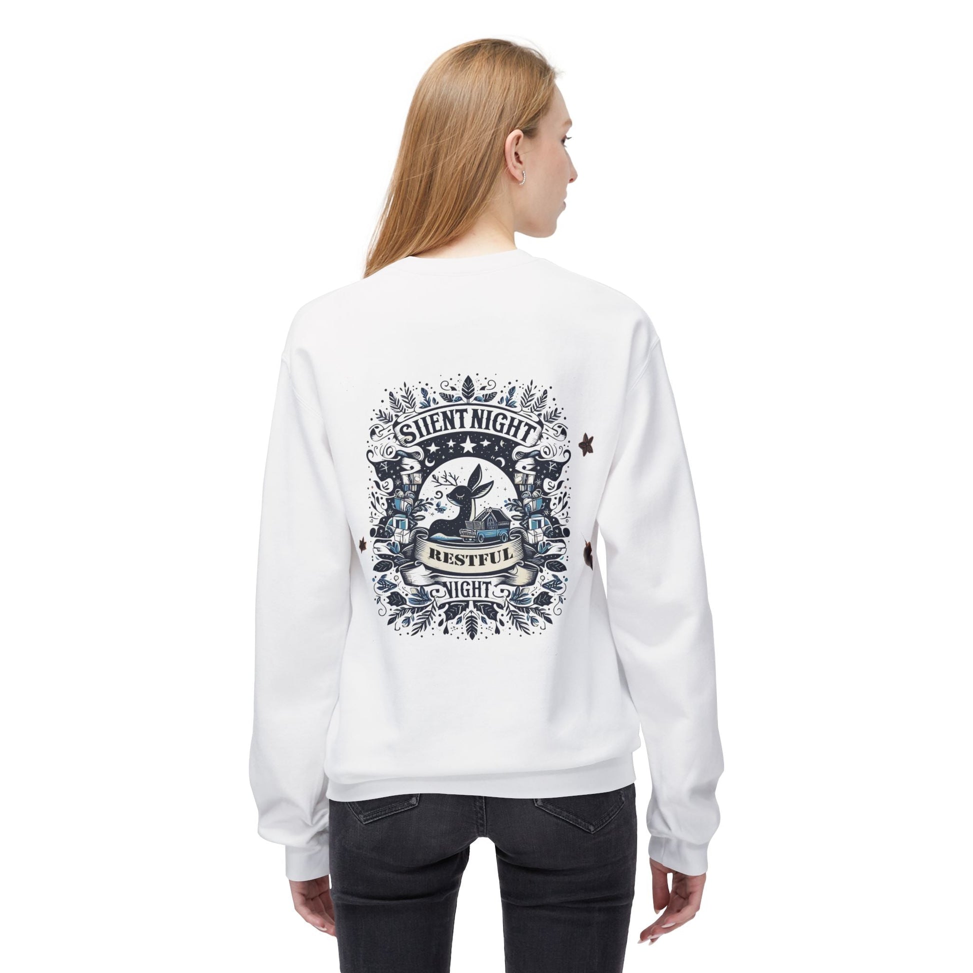 Unisex Midweight Softstyle Fleece Crewneck Sweatshirt - Silent Night