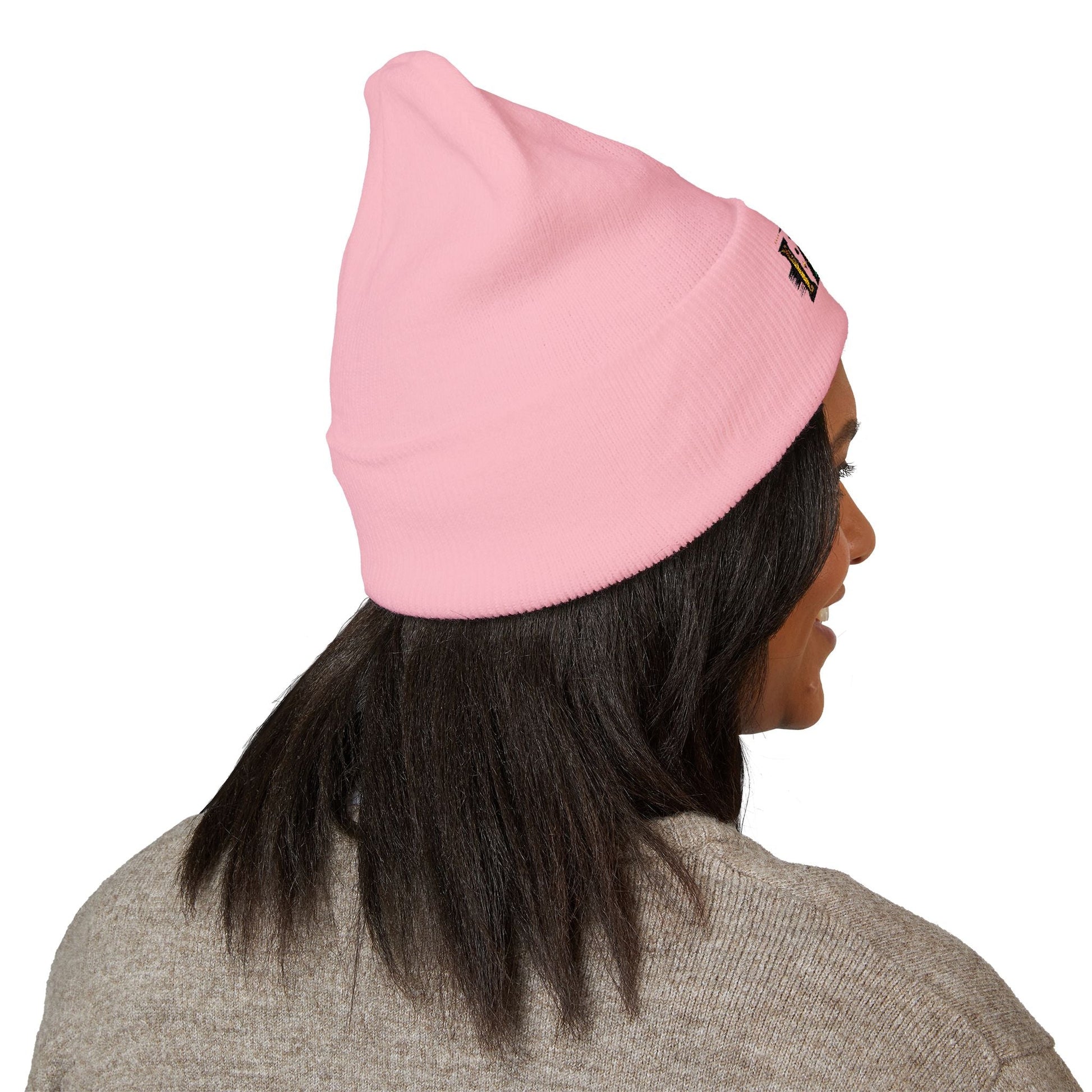 I AM Embroidered Classic Cuffed Beanie - Cozy Winter Headwear